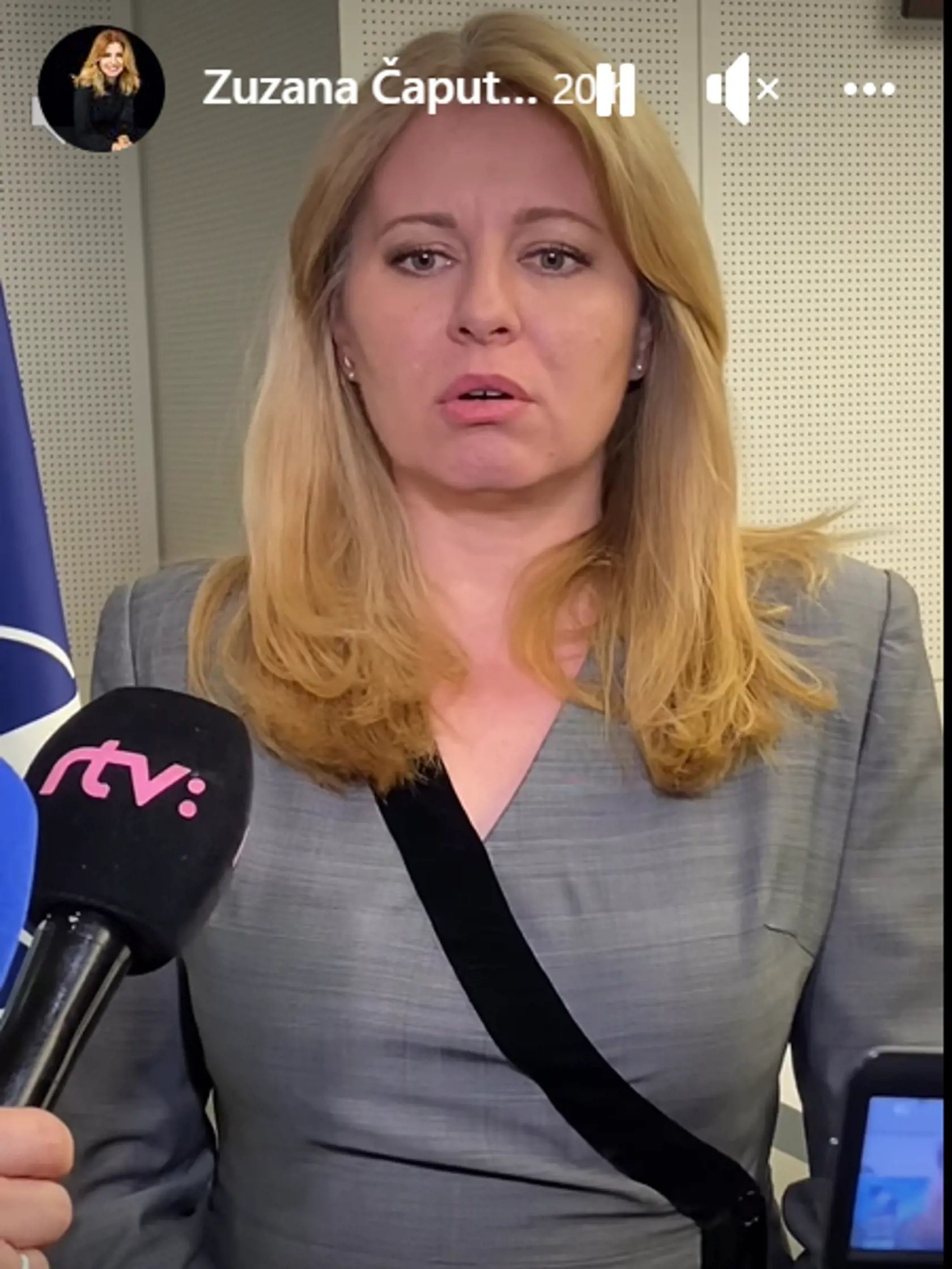 Prezidentka Čaputová po summite NATO v Bruseli. 