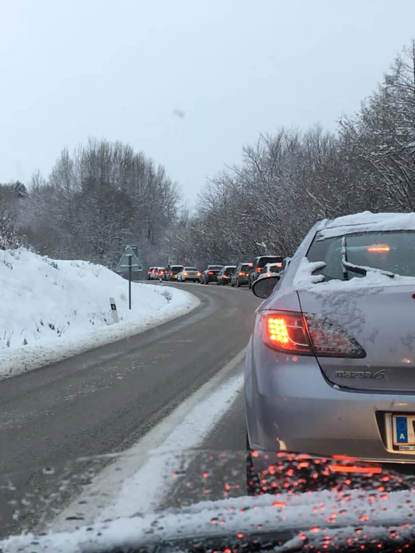 Terchová v smere na Žilinu.
