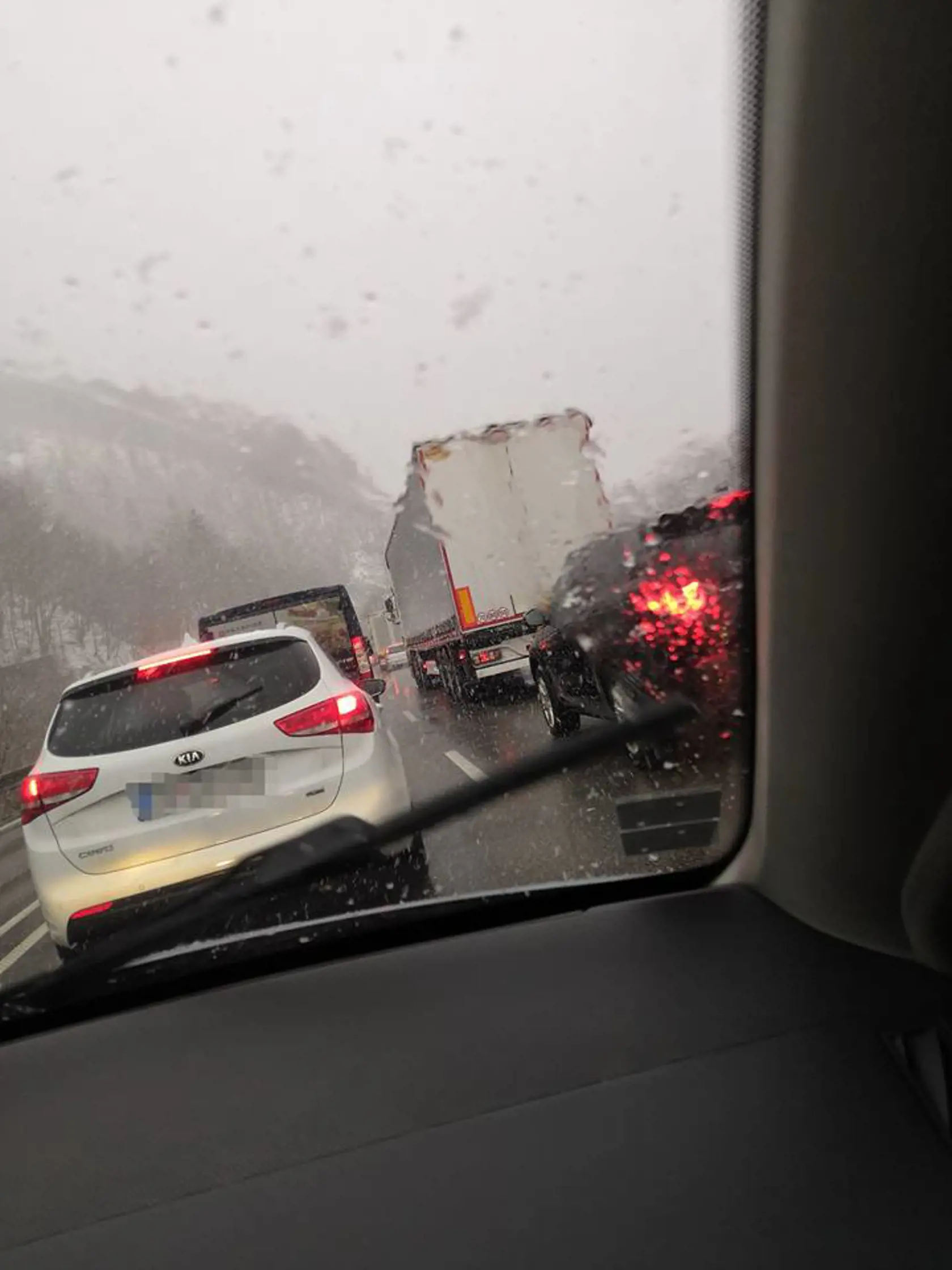Úsek v smere z Martina do Žiliny.