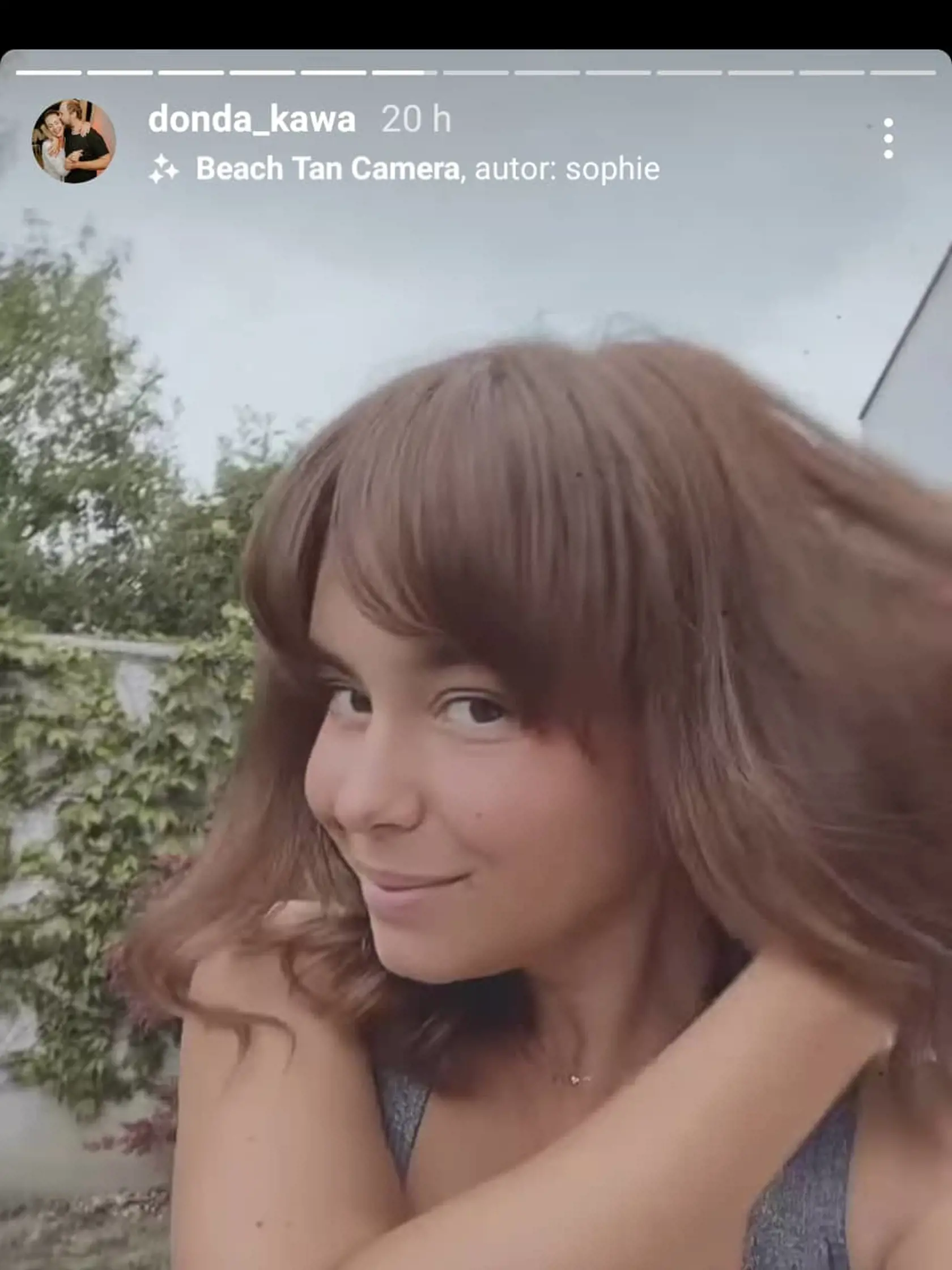Dominika s novým účesom