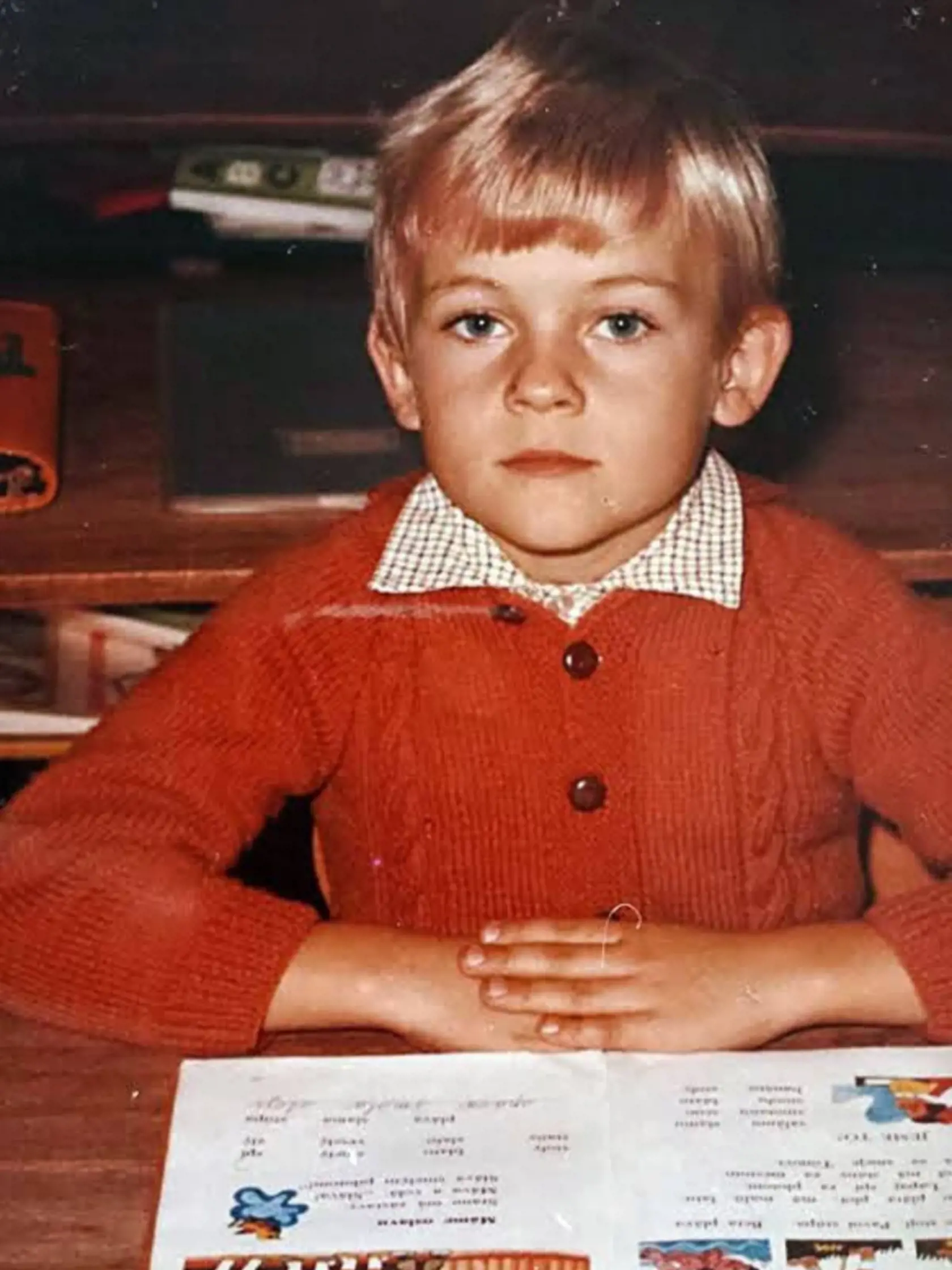 Peter Pellegrini ako žiačik základnej školy.