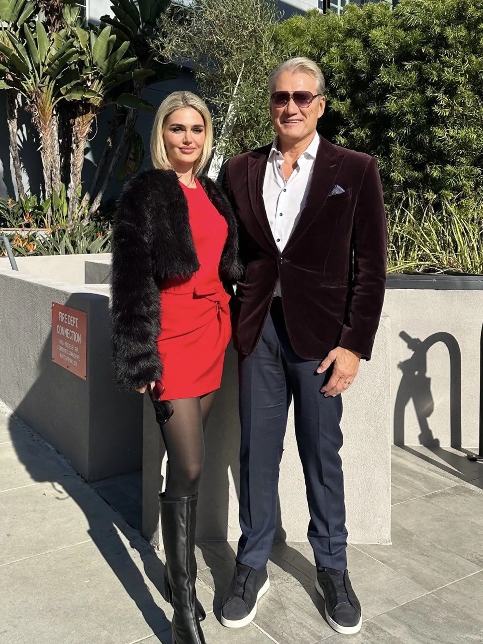 Dolph Lundgren s manželkou Emmou