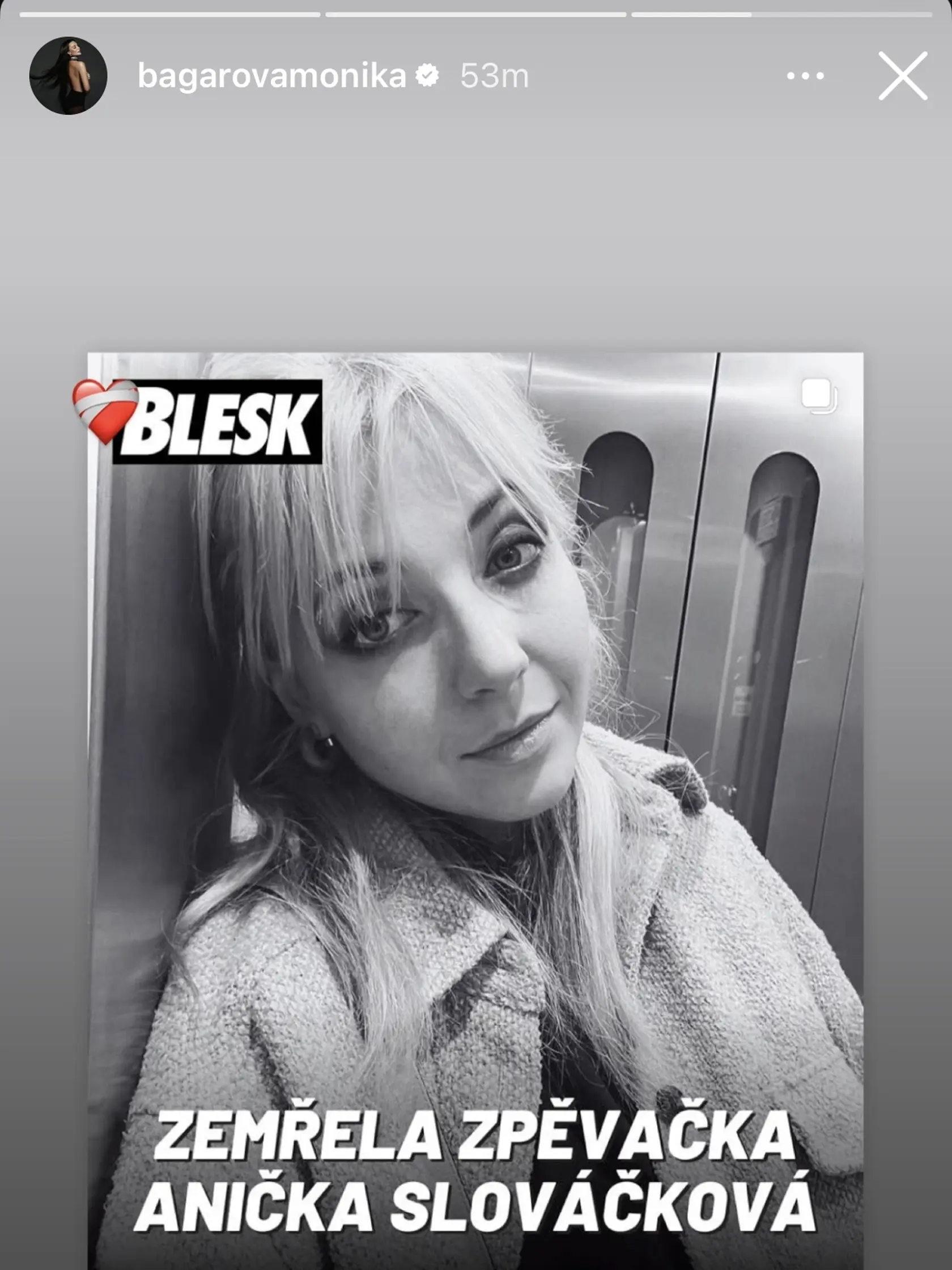 Smrť Aničky Slováčkovej (†29) zarmútila aj známe tváre. Odkaz do neba jej posiela aj Monika Bagárová.