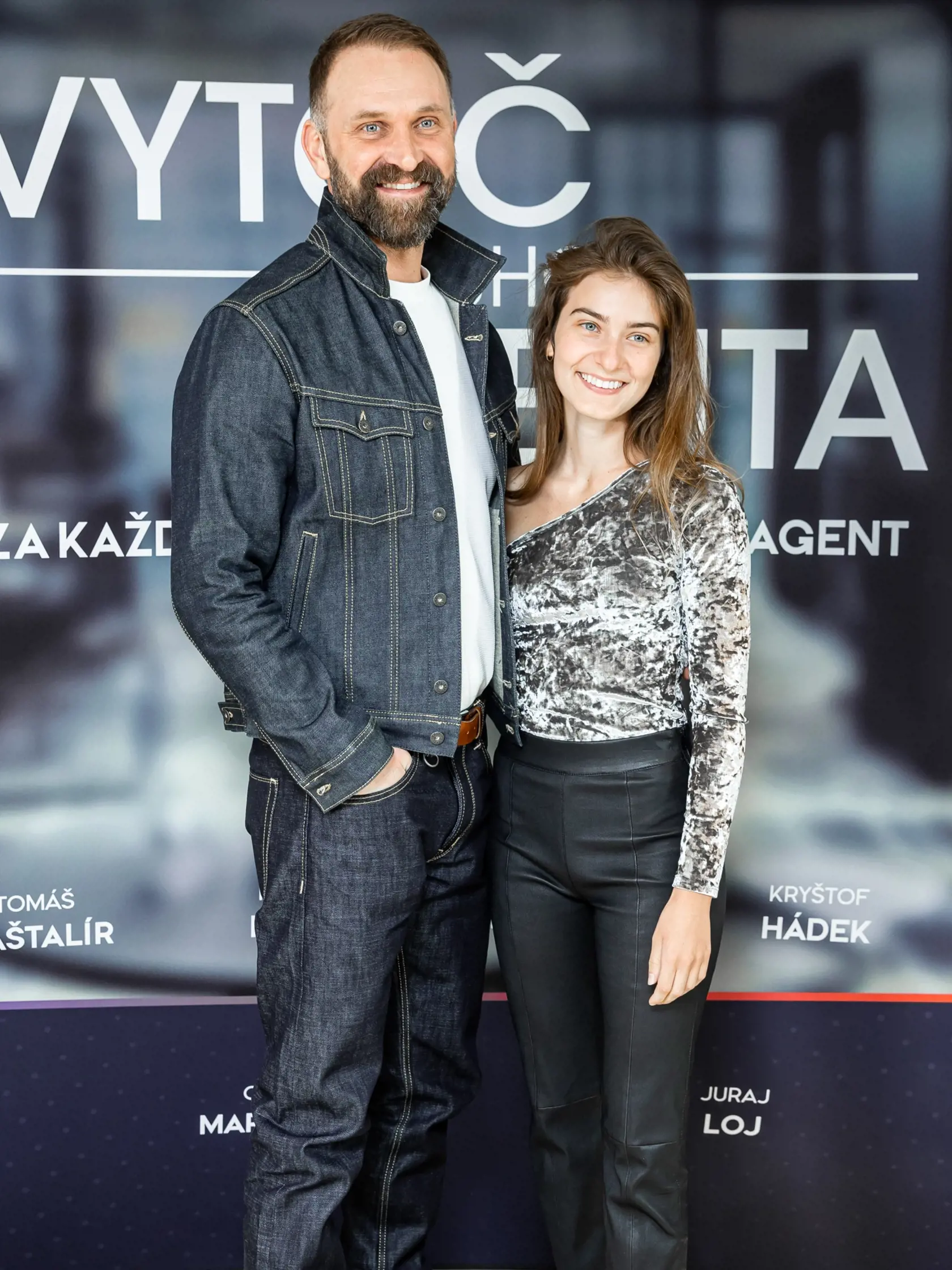 Tlačová konferencia k predstaveniu nového televízneho seriálu “Vytoč môjho agenta” v Bratislave. Na snímke Tomáš Maštalír a Viktória Jurištová.