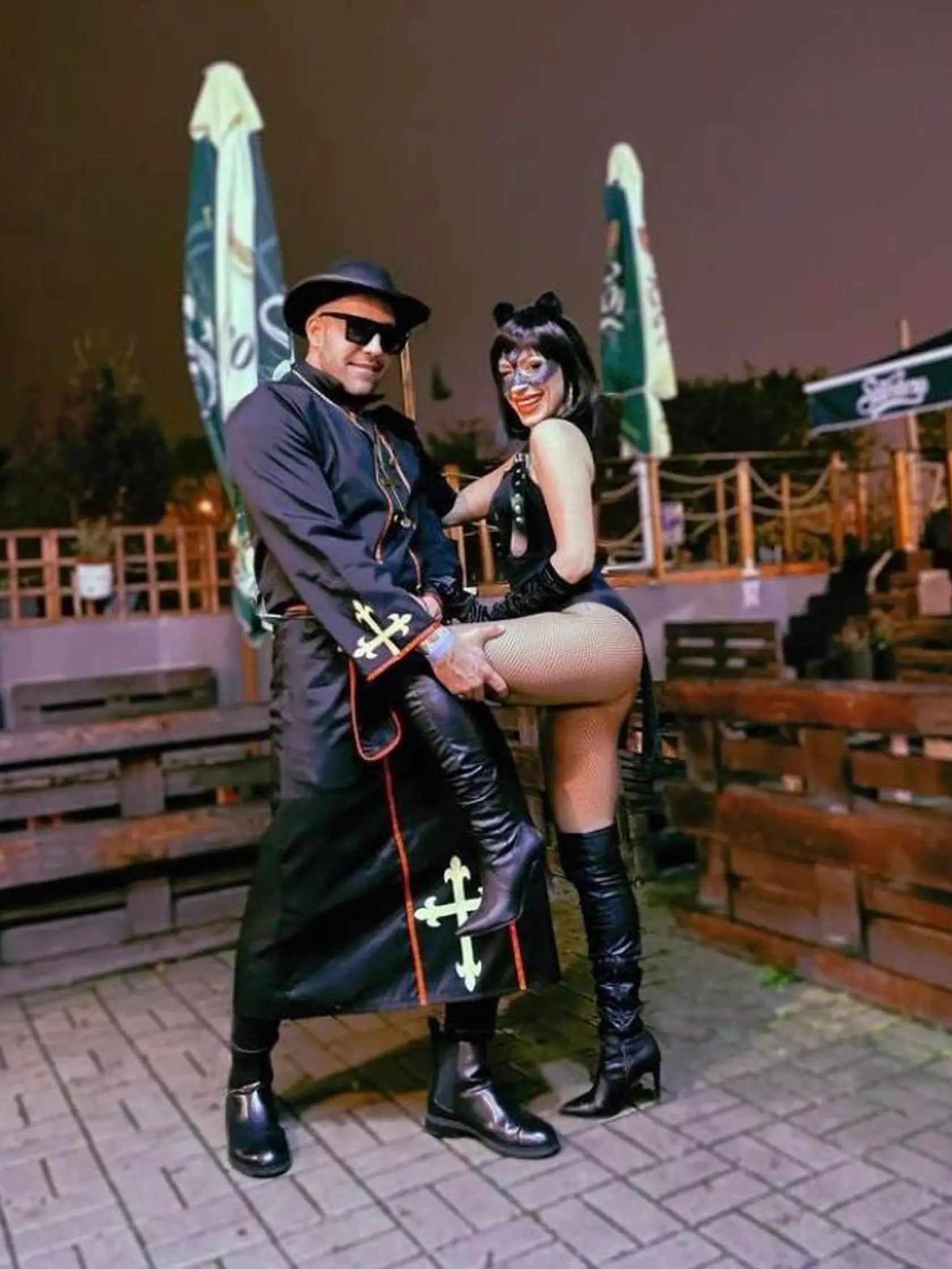 Halloween našich celebrít: Na snímke speváčka Dominika Mirgová.