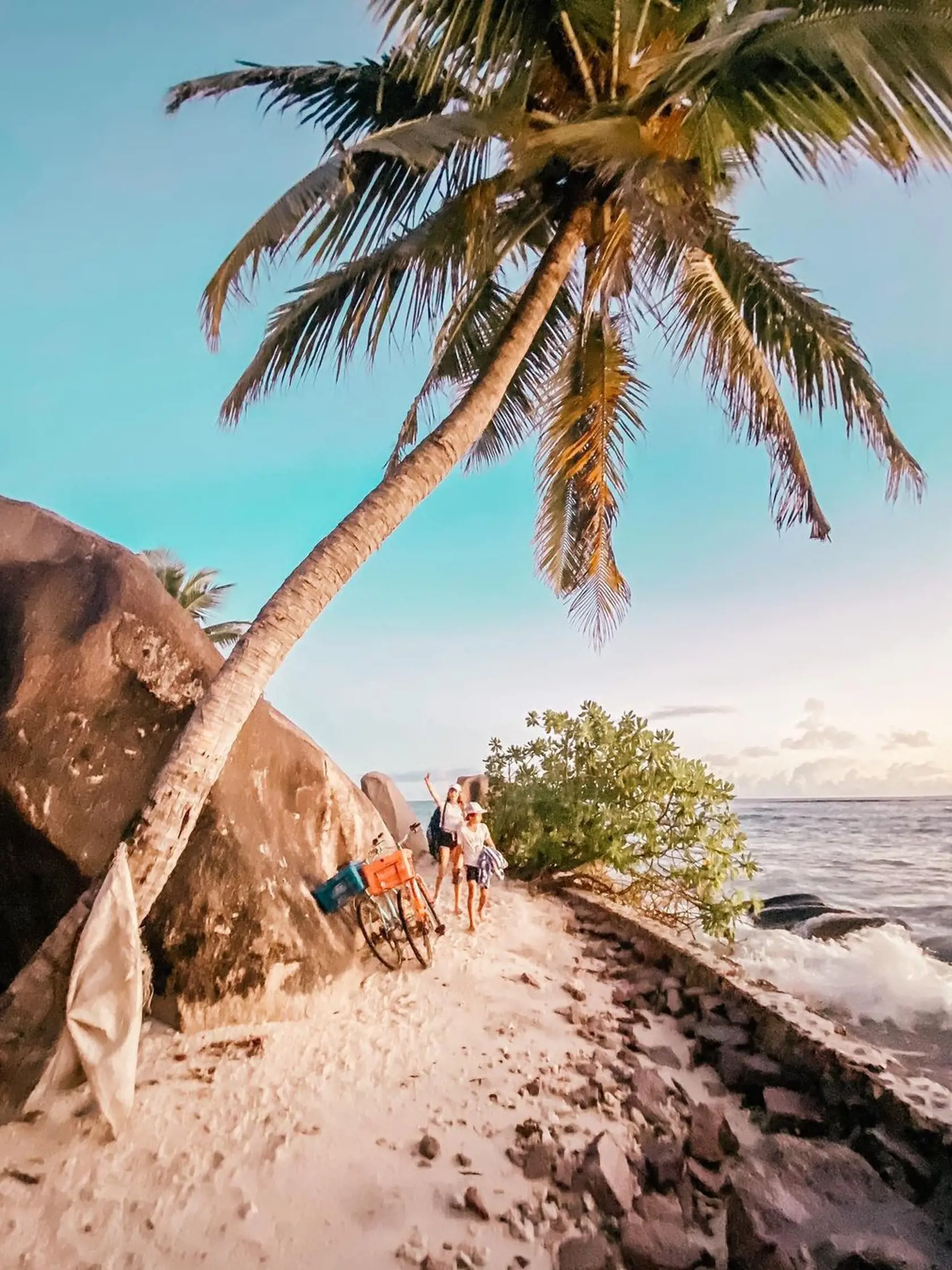 Andrea Verešová na Seychelských ostrovoch.