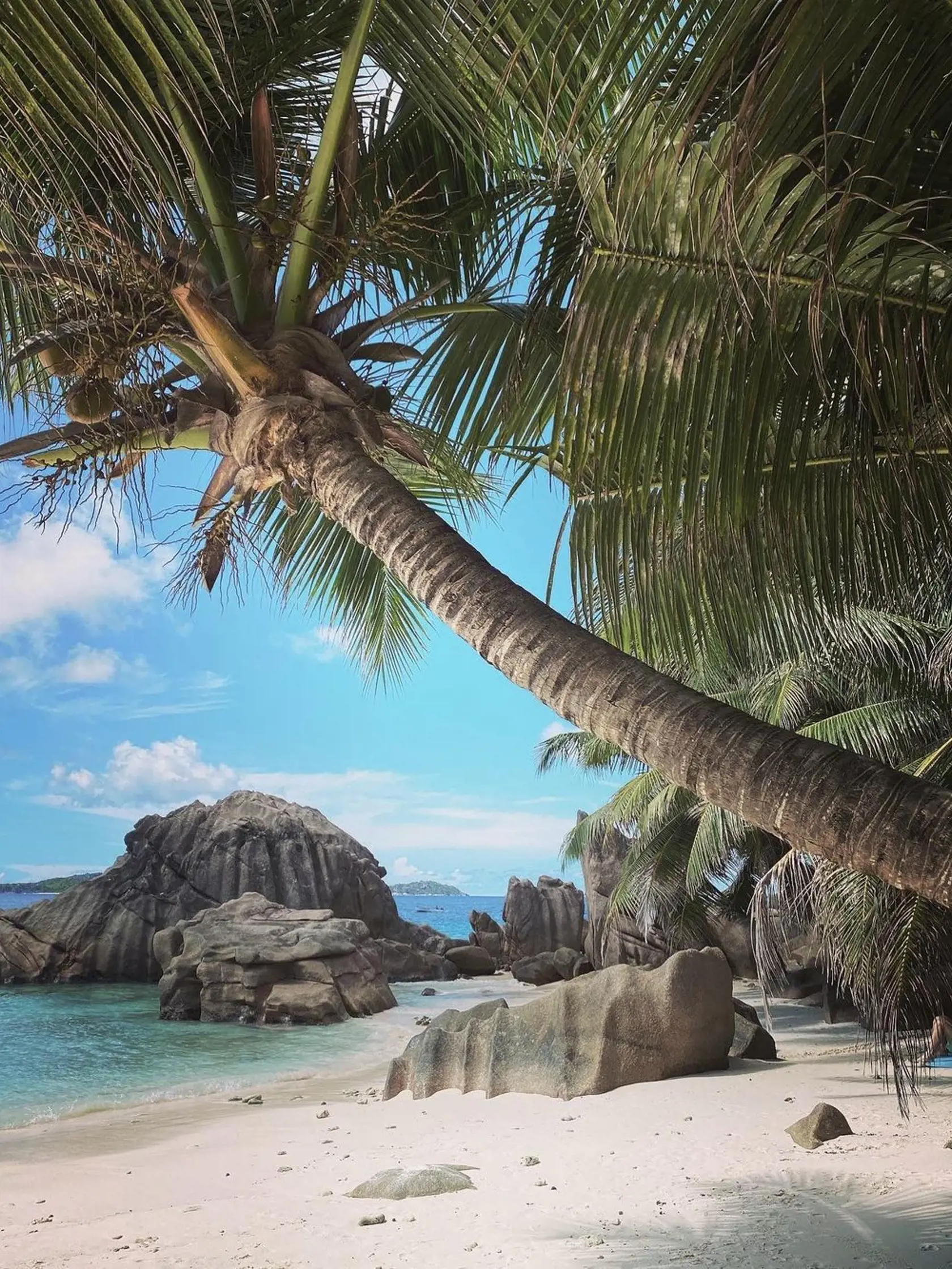 Andrea Verešová na Seychelských ostrovoch.