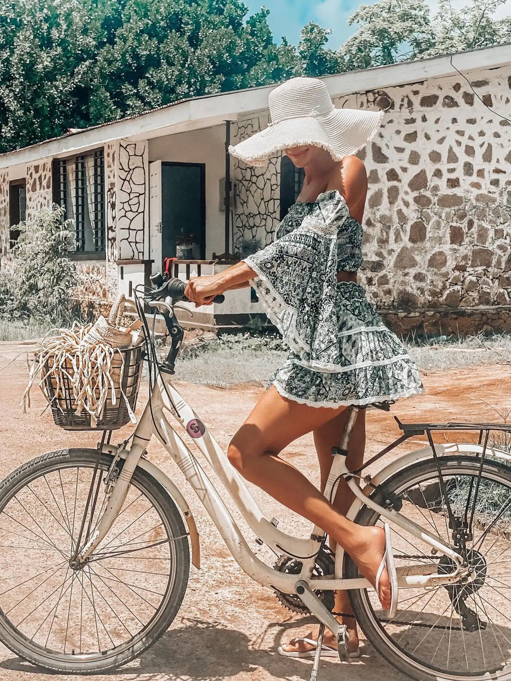 Andrea Verešová na Seychelských ostrovoch.