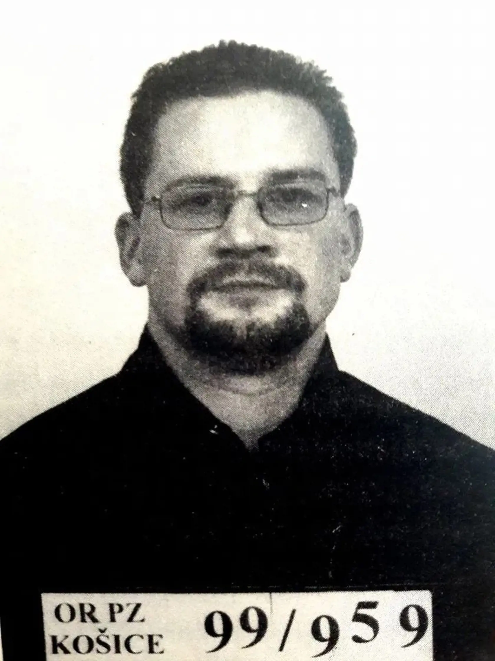 Dušana Borženského takto zachytil policajný fotograf v roku 1999.