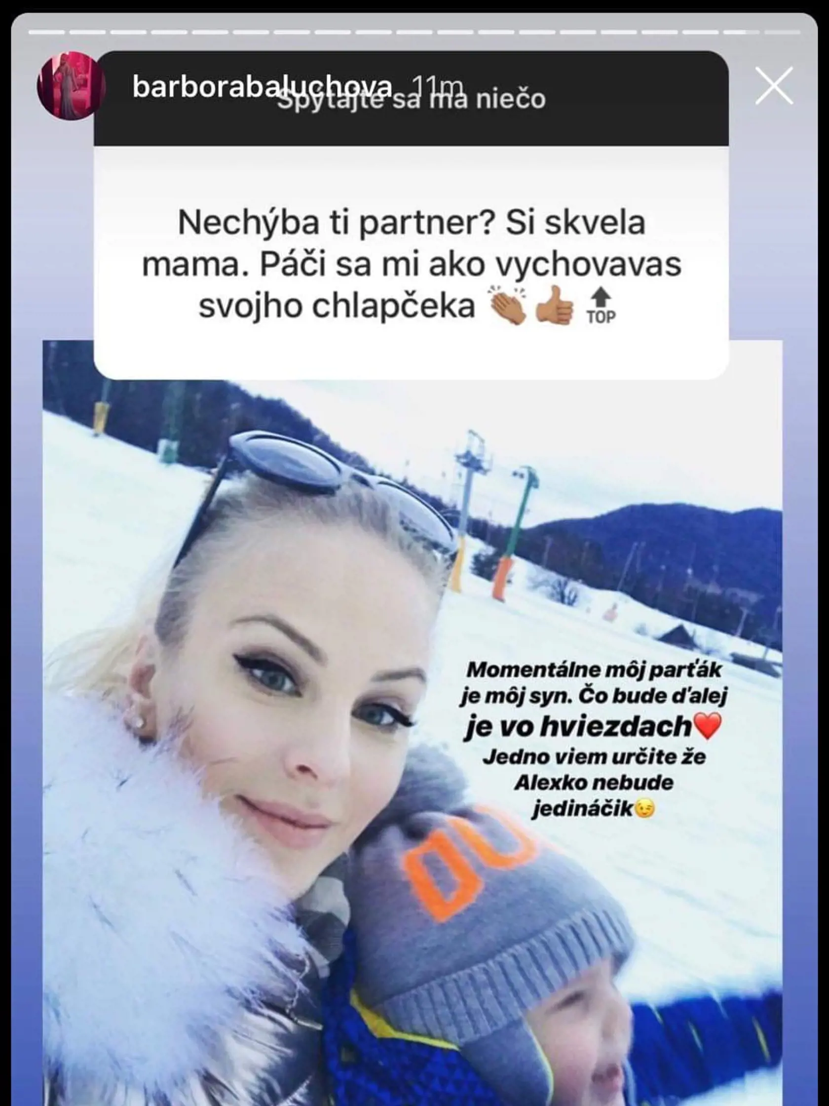 Barbora plánuje druhé dieťa.