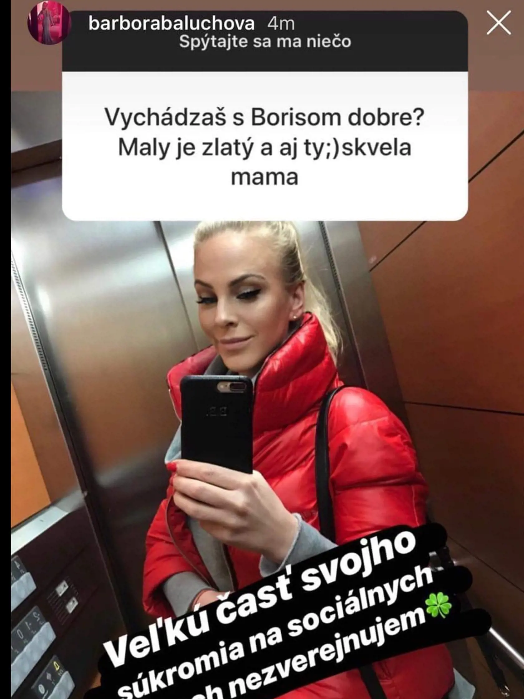 Na toto odpovedať už nechcela. 