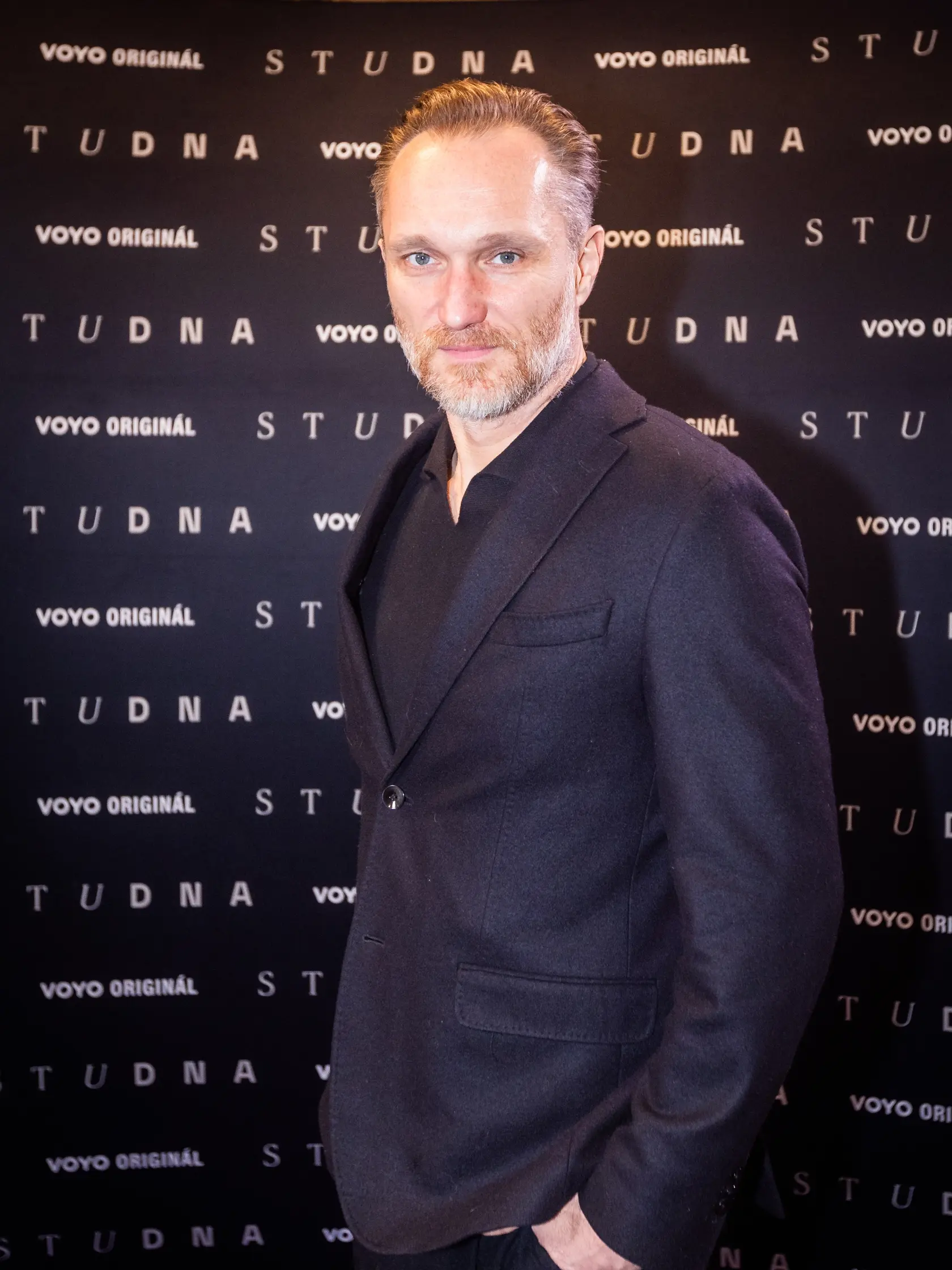 Novinárska premiéra seriálu Studňa. Na snímke herec Marián Mitaš.