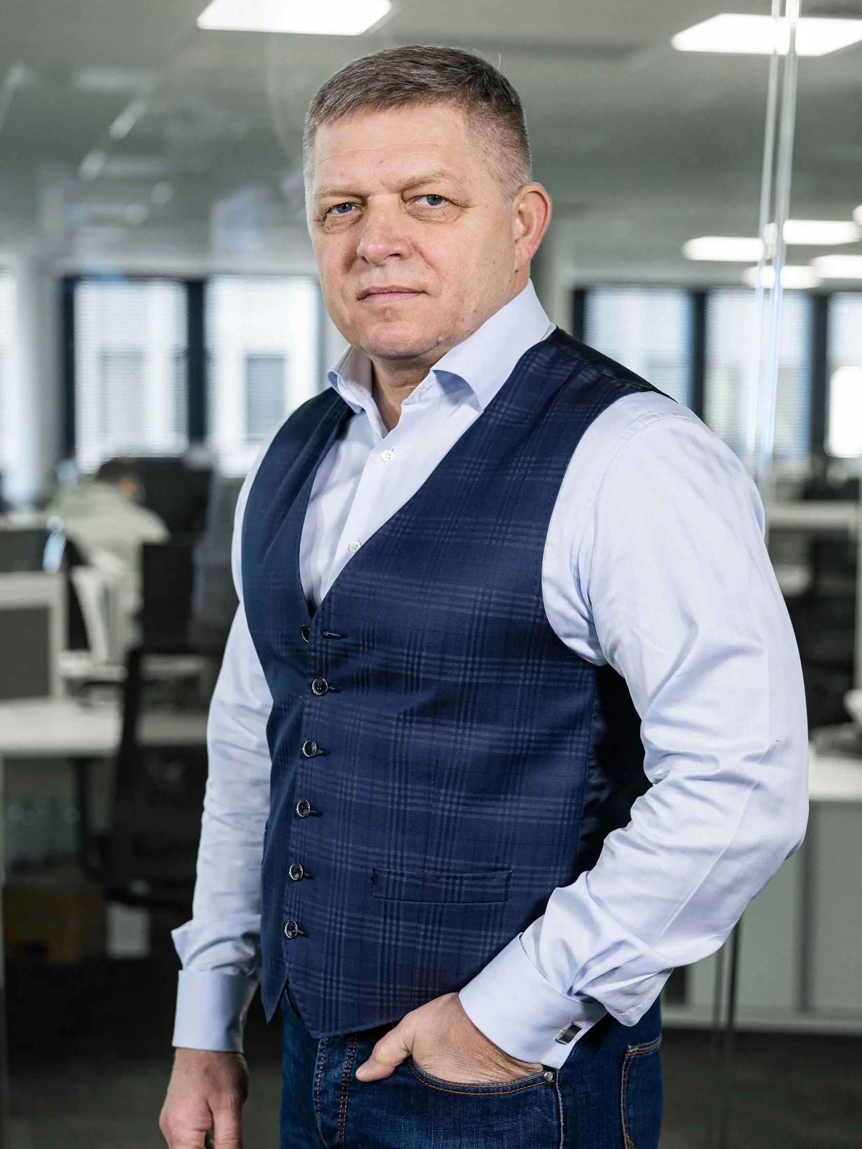 Diskusná relácia "Karty na stôl", ktorej hosťom bol Robert Fico.