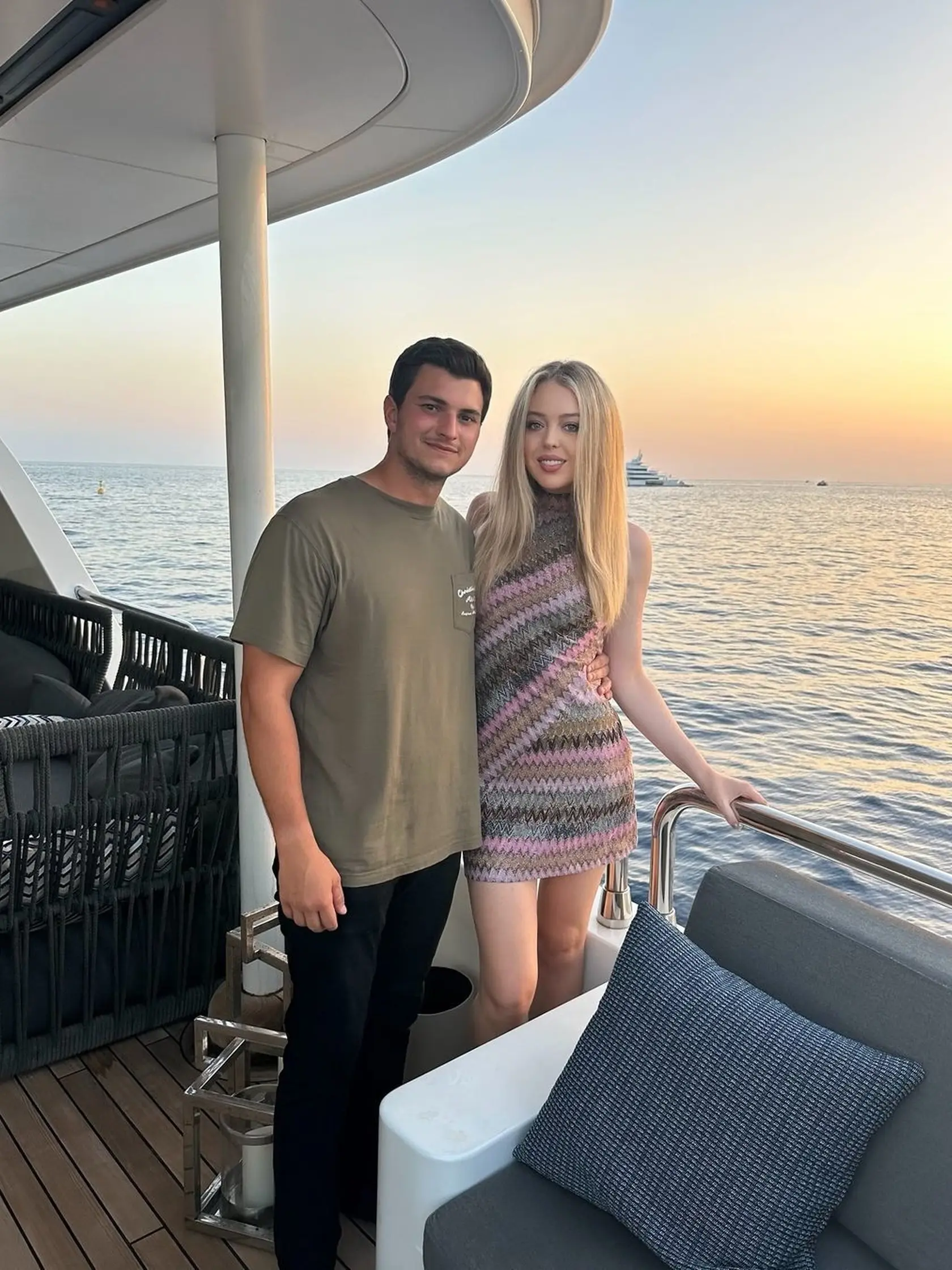 Manželia Michael Boulos a Tiffany Trumpová. 
