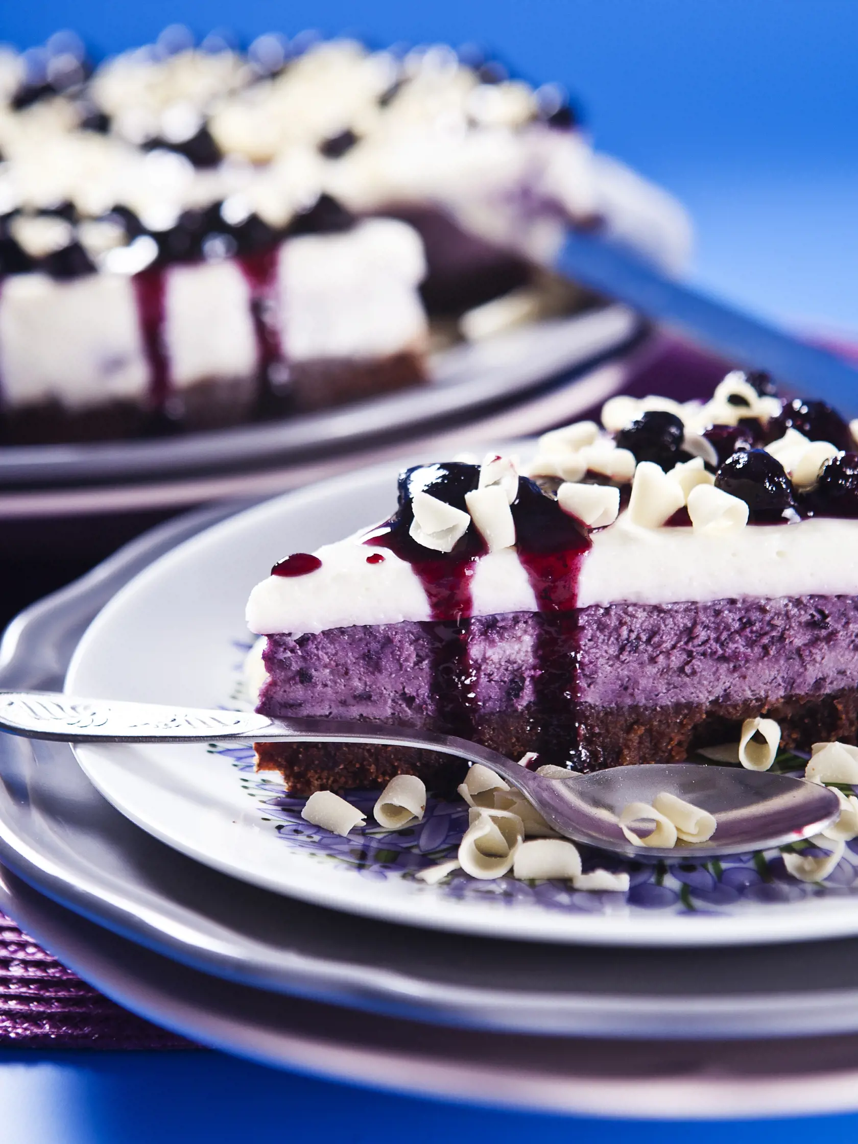 Čučoriedkový cheesecake