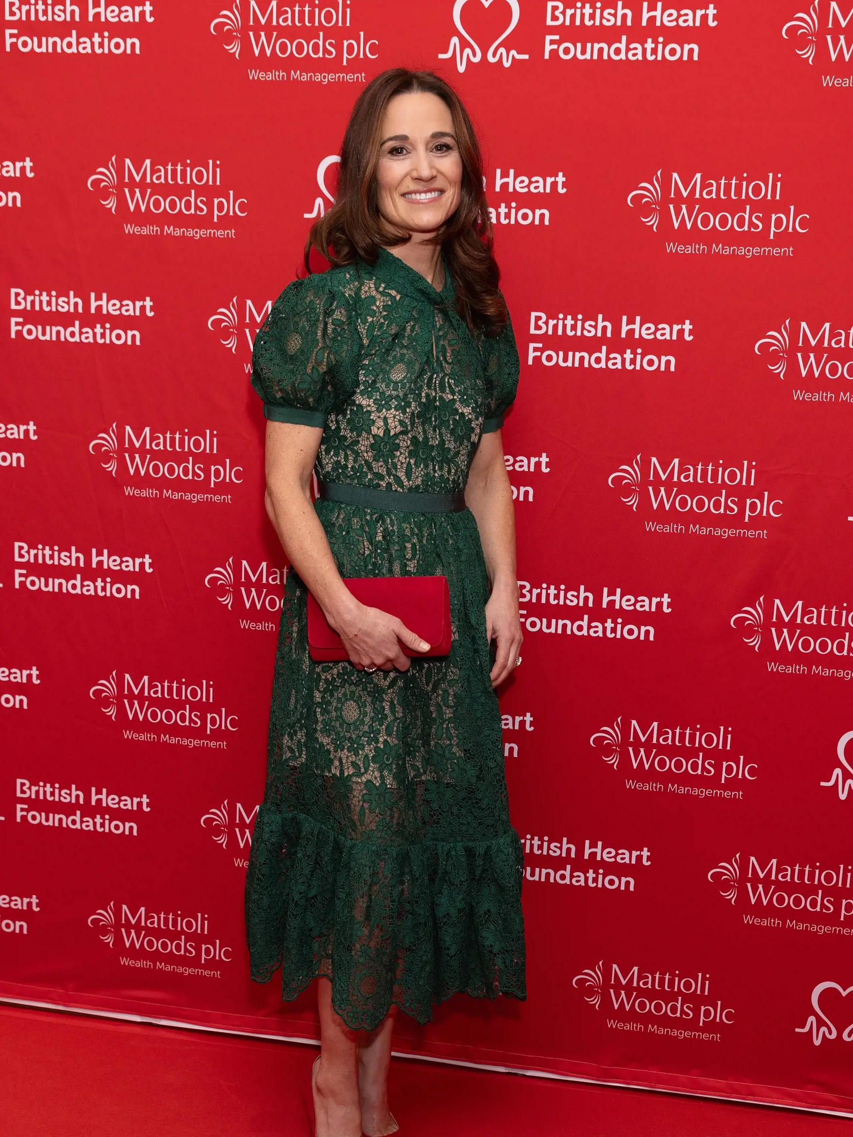 Pippa Middleton v zelených šatách ohúrila