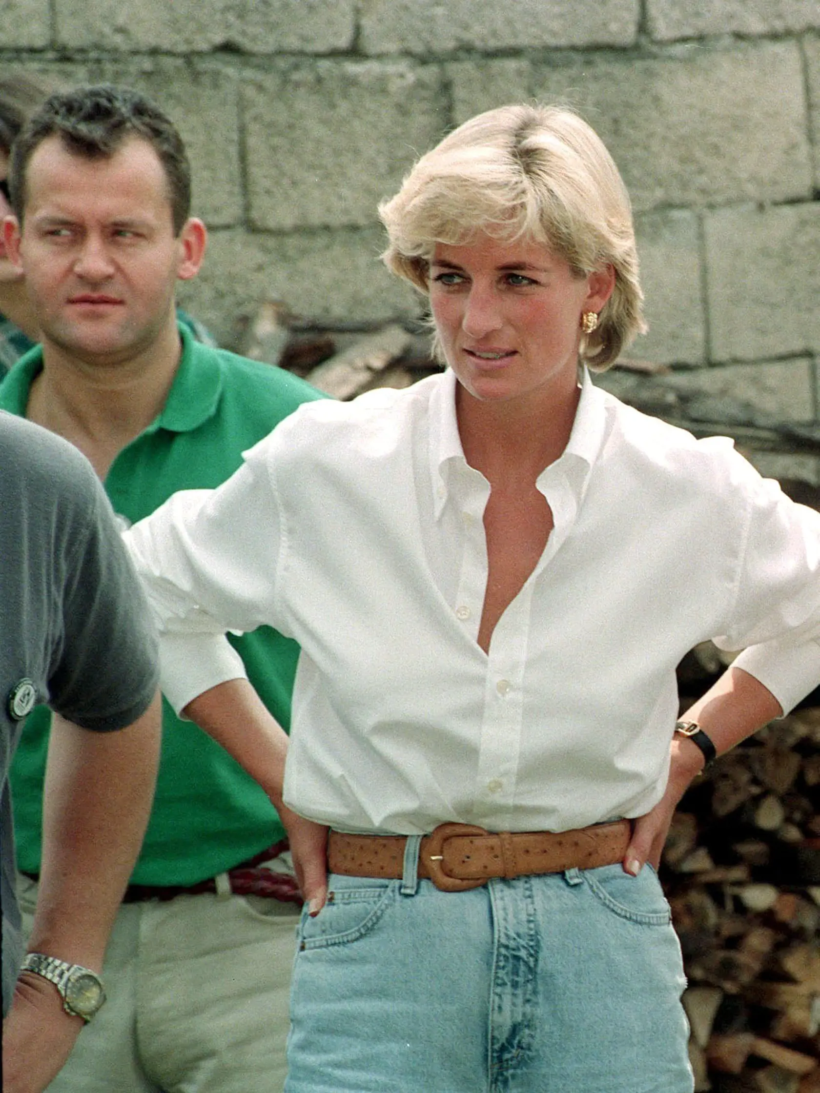 Princezná Diana s osobným sluhom Paulom Burrellom.