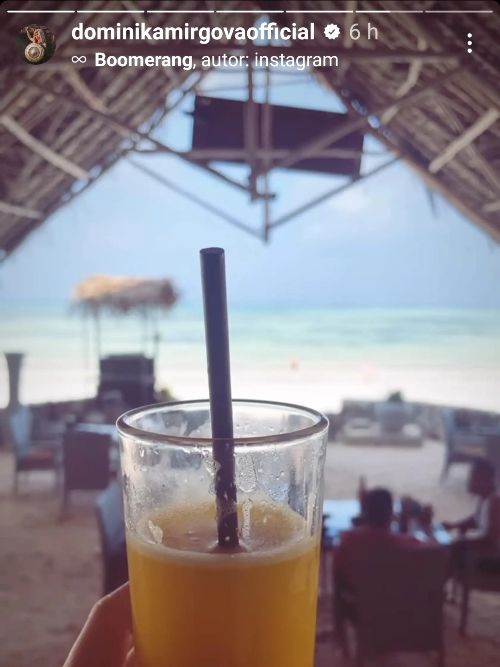 Dominika Mirgová na Zanzibare
