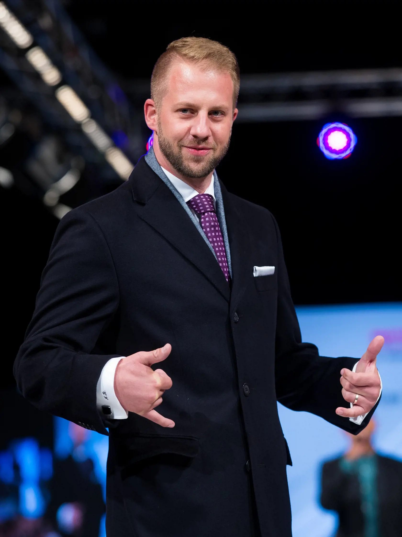 Druhý deň jesenných Bratislavských módnych dní 2018 v Refinery Gallery. Na snímke Matúš Krnčok.