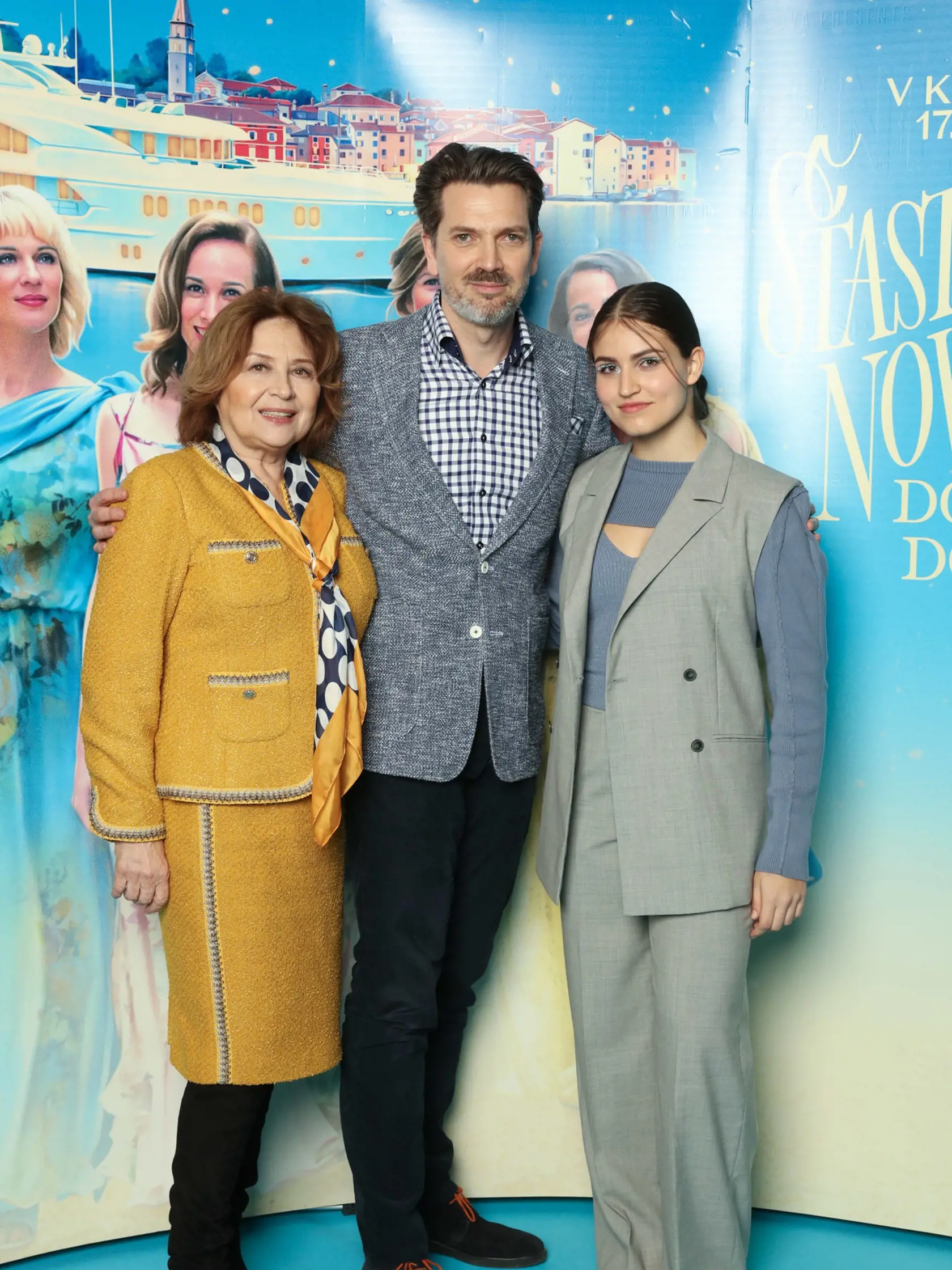S Marekom  Majeským pri bratislavskej prezentácii filmu Šťastný nový rok 2: Dobro došli