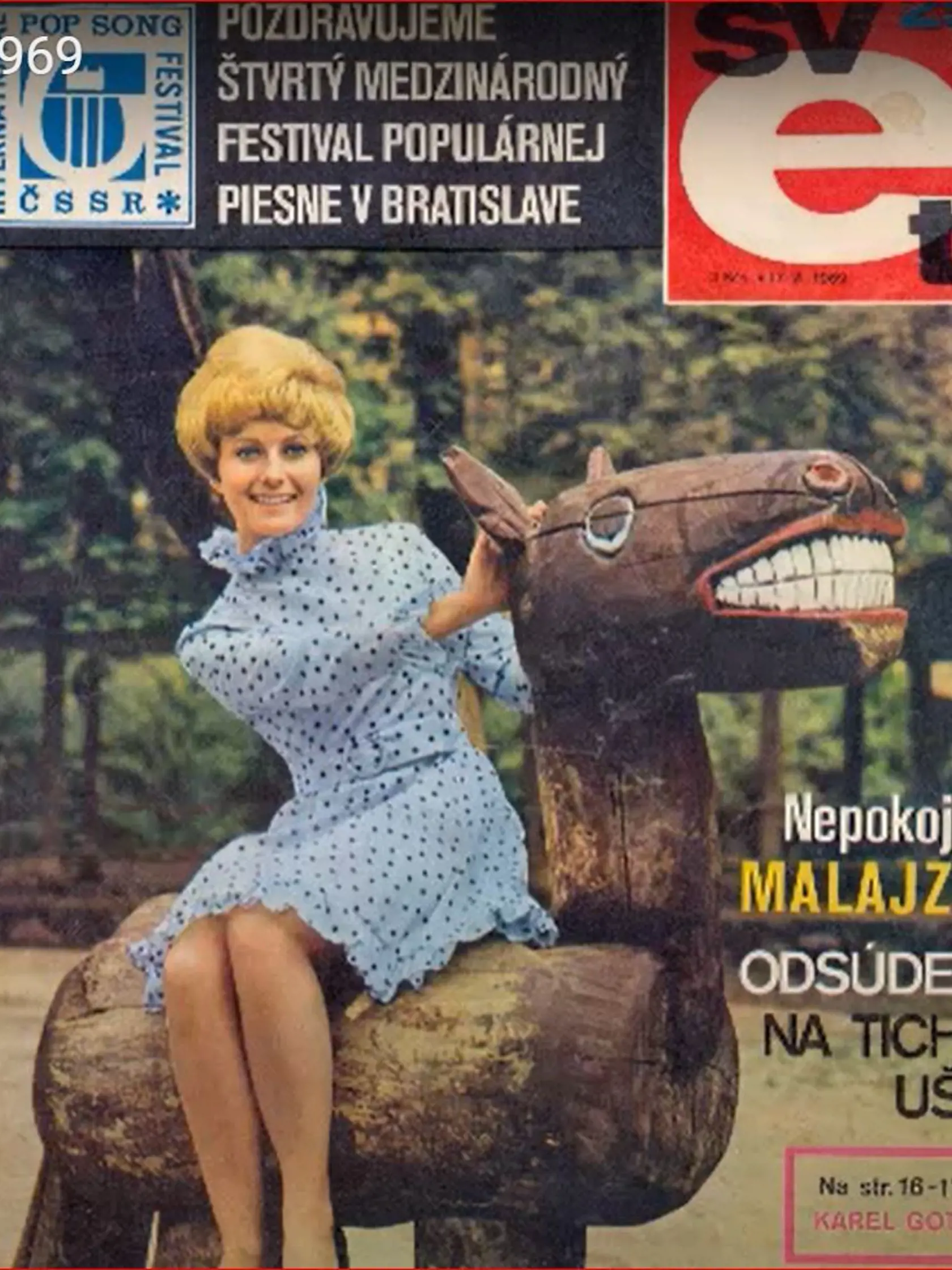 SVET SOCIALIZMU Pravidelne sa objavovala na 
 titulných stránkach časopisov.