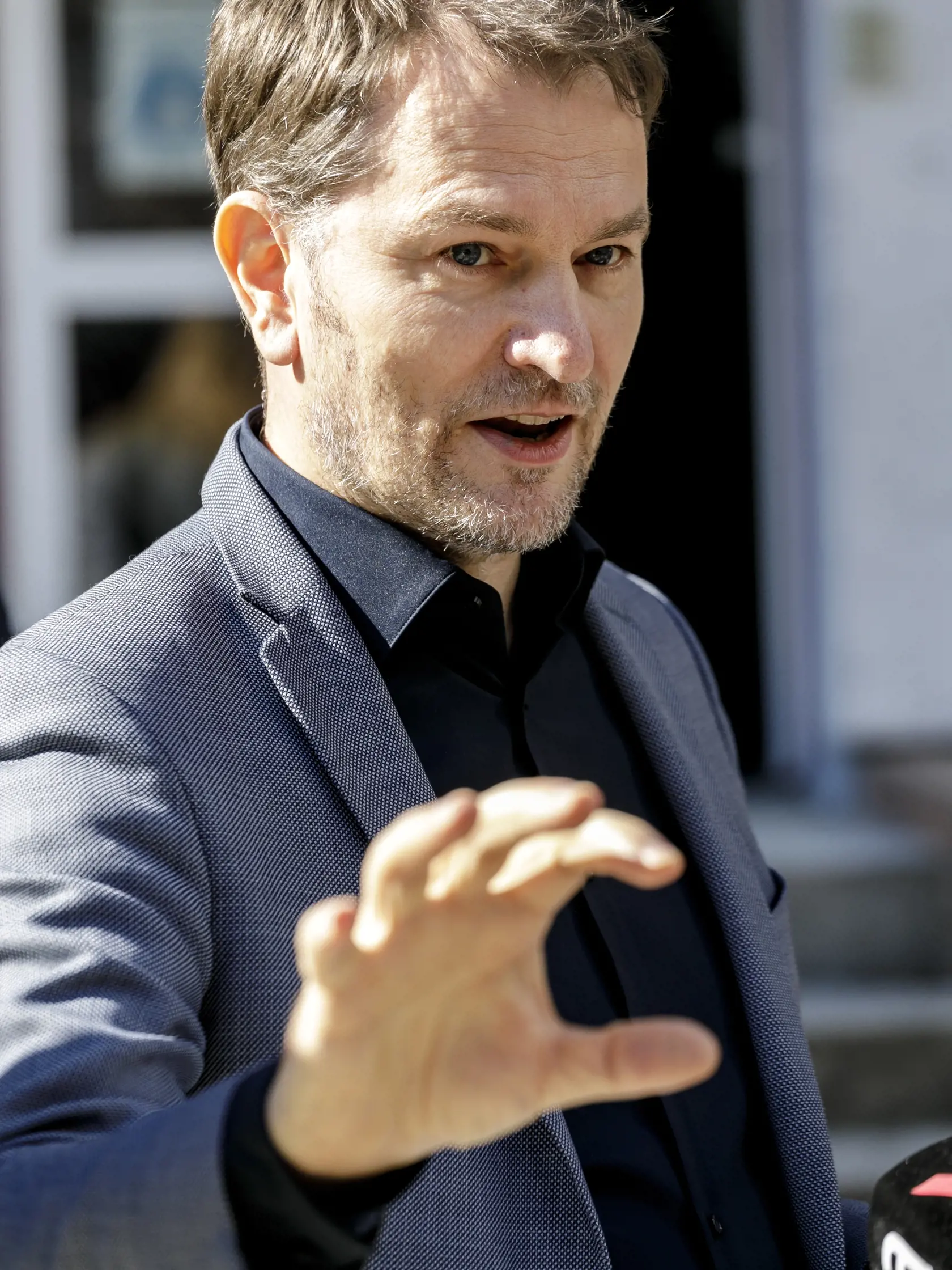 Na snímke podpredseda vlády a minister financií SR Igor Matovič počas spoločného vyhlásenia ministrov financií a zdravotníctva k financovaniu sektora zdravotníctva v Bratislave 22. marca 2022. FOTO TASR - Dano Veselský