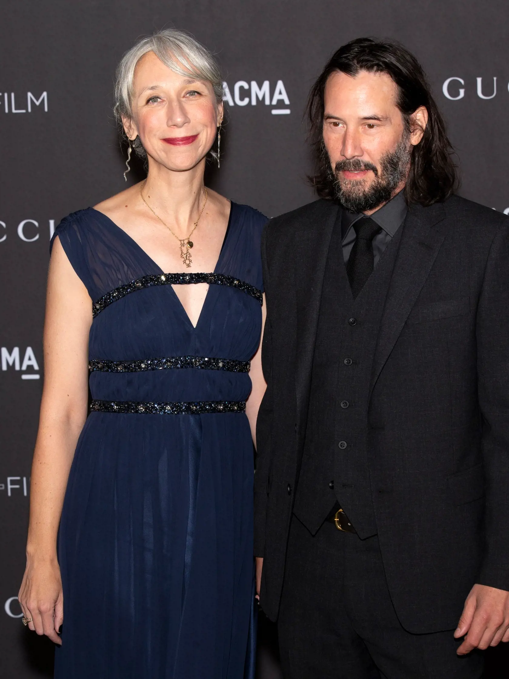 Keanu so svojou priateľkou, Alexandrou Grant.