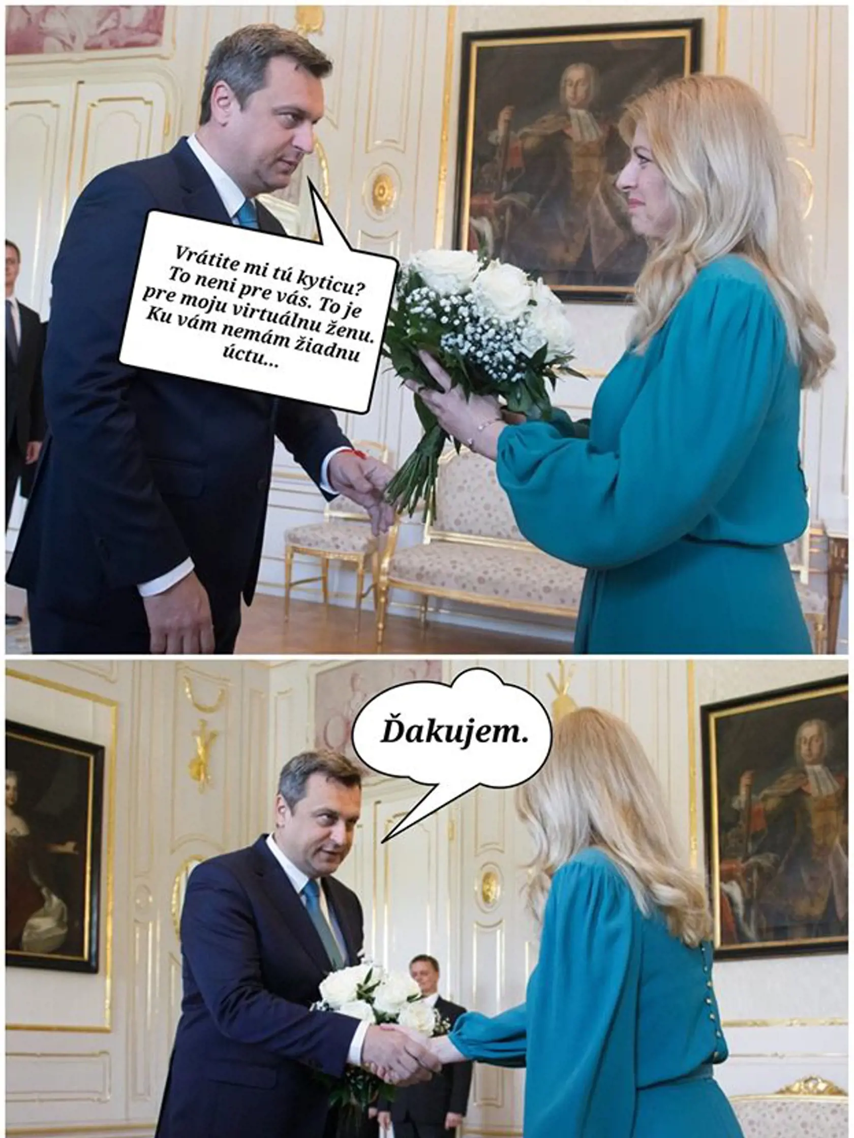 Kto má ku komu úctu? Internetoví vtipkári si podali Andreja Danka.