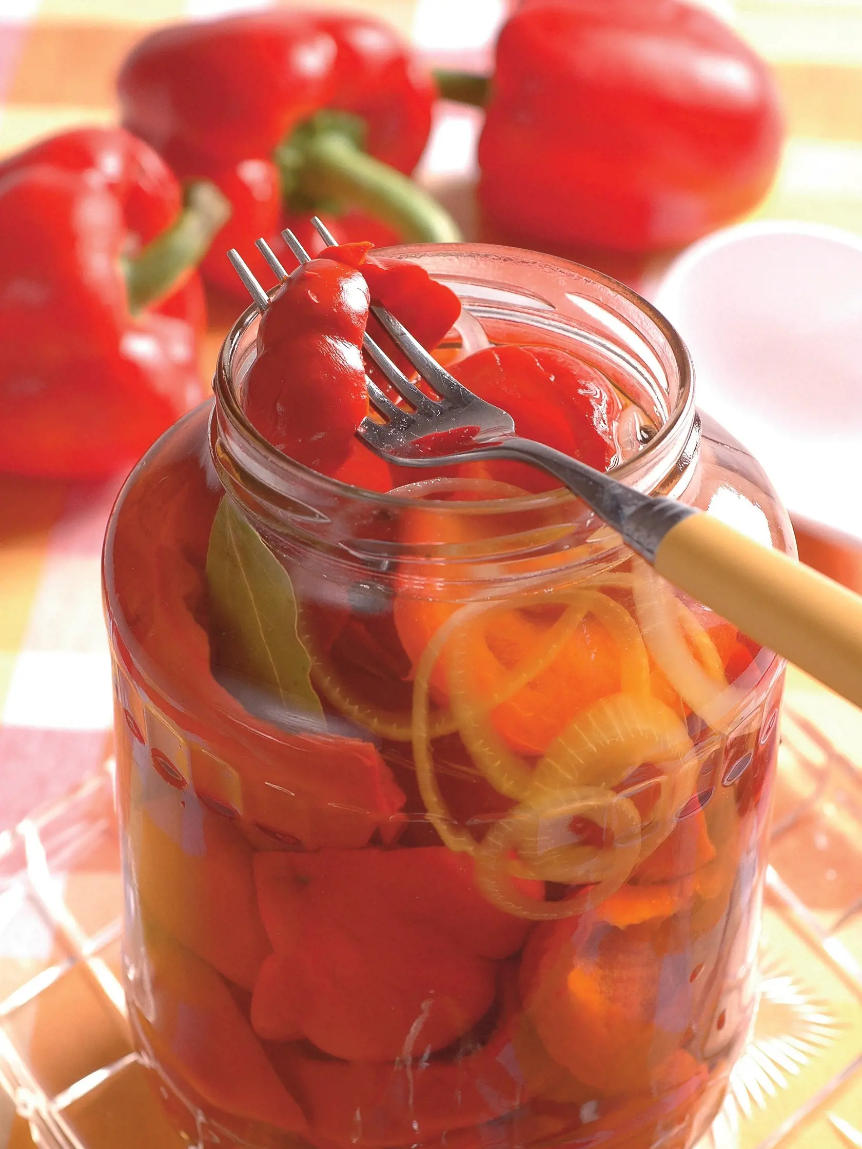 Červená paprika v oleji