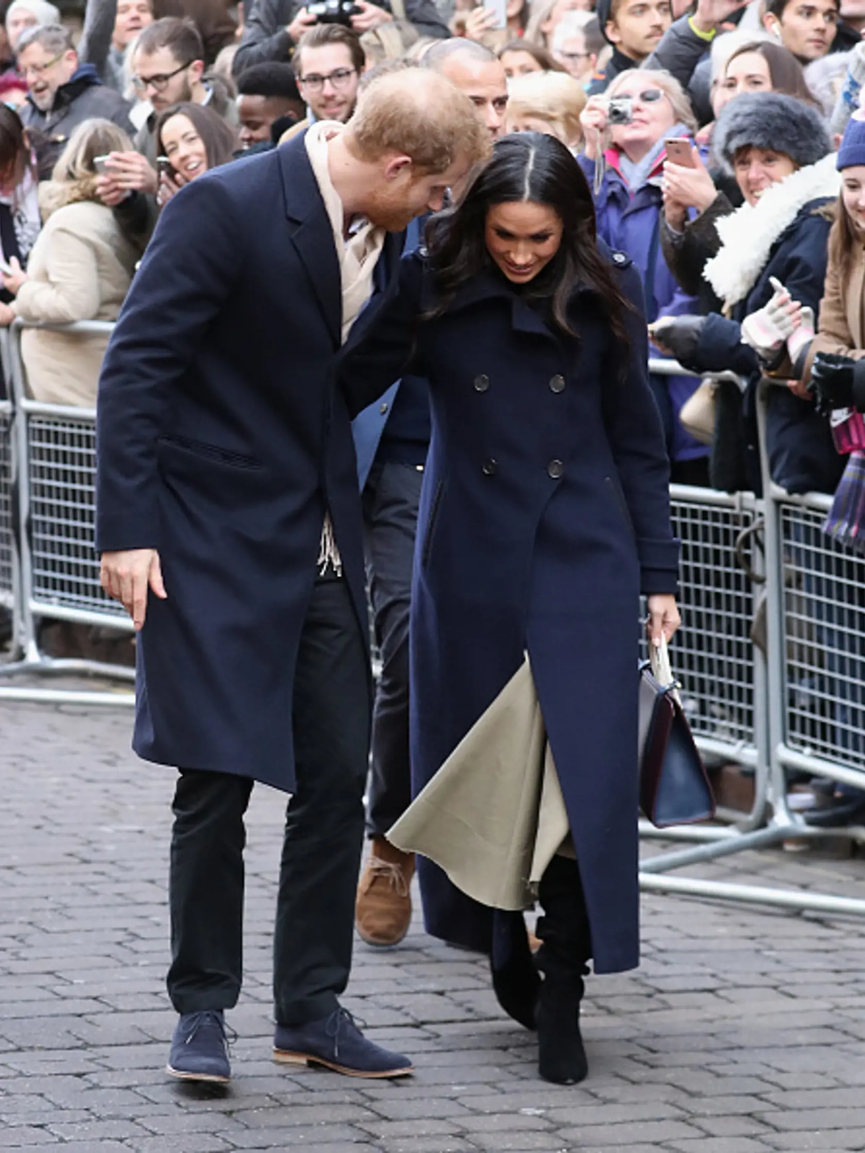 NOTTINGHAM, ENGLAND - DECEMBER 01:  Prince Harry and Meghan Markle attends the Terrance Higgins Trust World AIDS Day charity fair at Nottingham Contemporary on December 1, 2017 in Nottingham, England. Prince Harry and Meghan Markle announced their engagement on Monday 27th November 2017 and will marry at St George's Chapel, Windsor Castle in May 2018.  (Photo by Chris Jackson/Getty Images)
