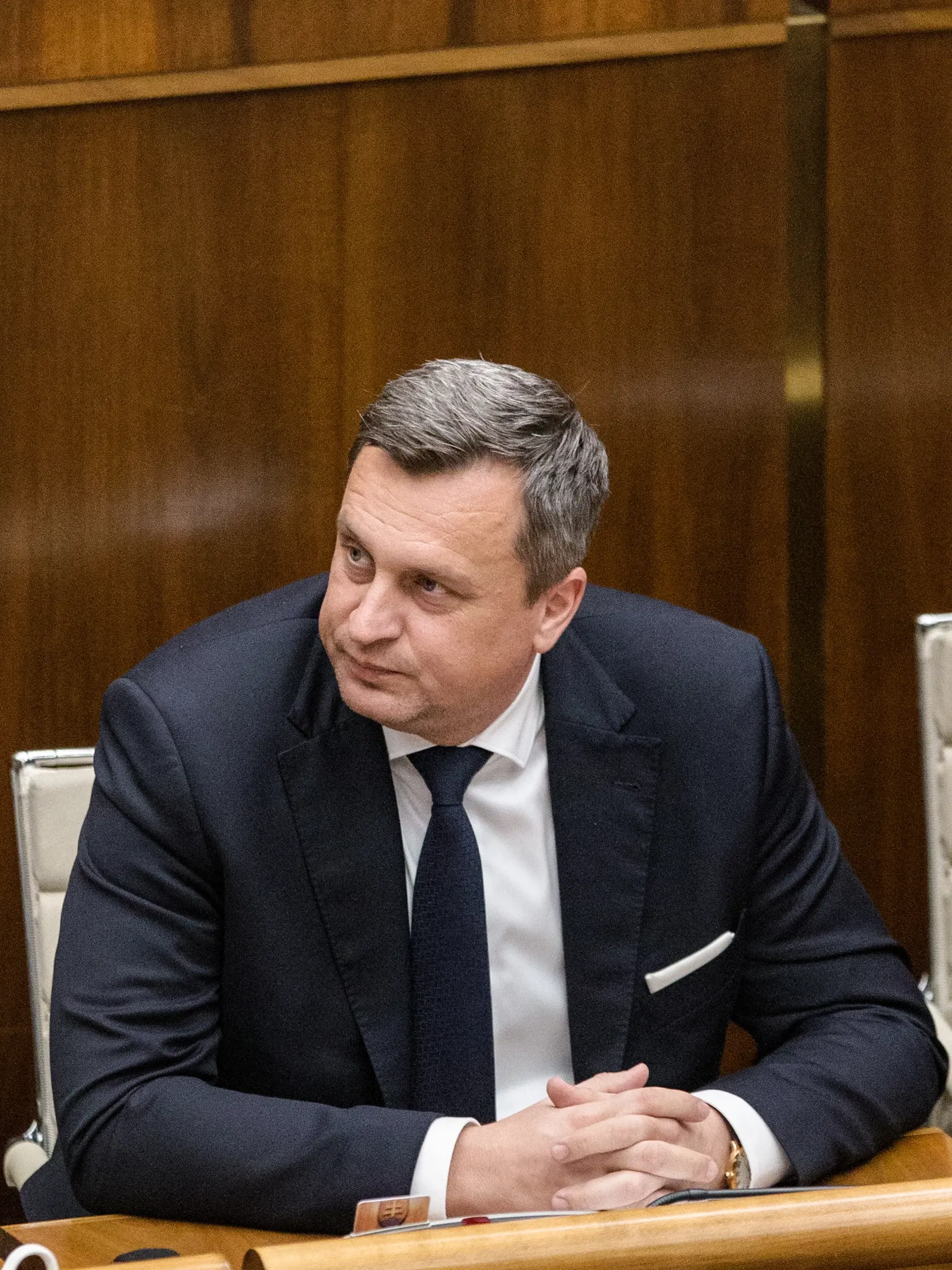 Na snímke je predseda parlamentu Andrej Danko