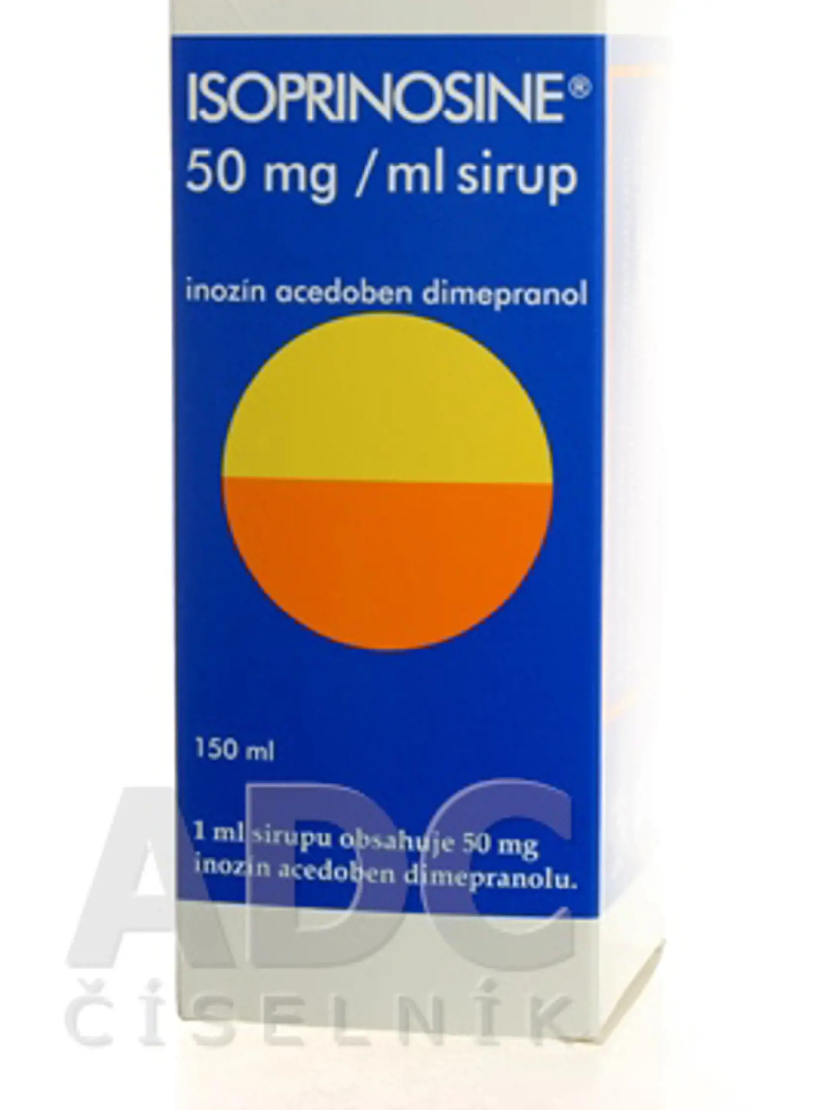 Z trhu sa sťahuje Isoprinosine 50 mg/ml sirup, 150 ml (fľ.skl. hnedá), č. šarže: 21KQ151