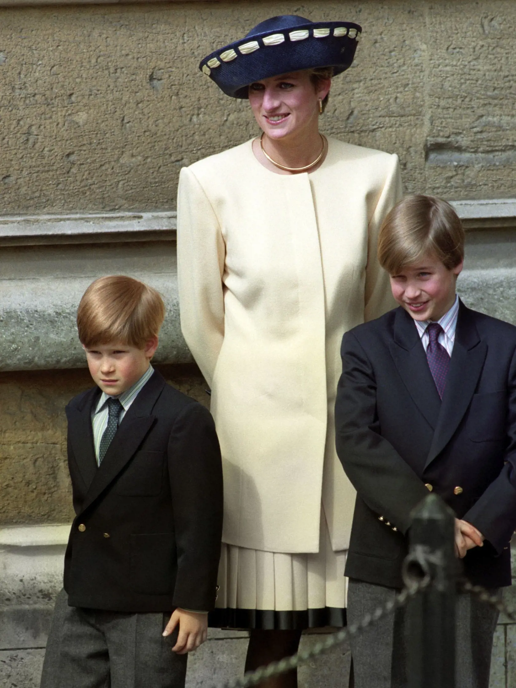 Princezná Diana, princ Charles a synovia William a Harry