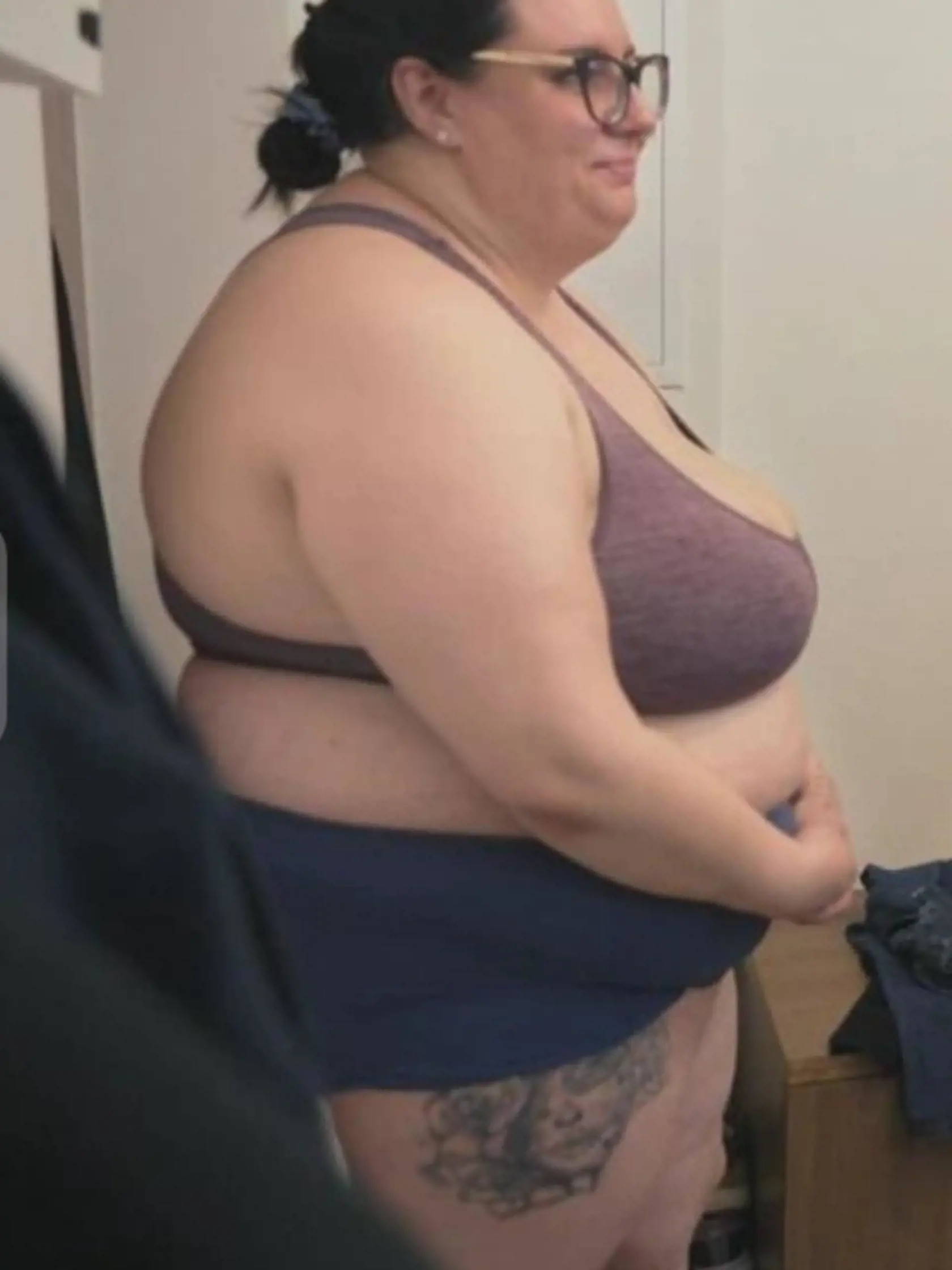 Karina pred a počas premeny.