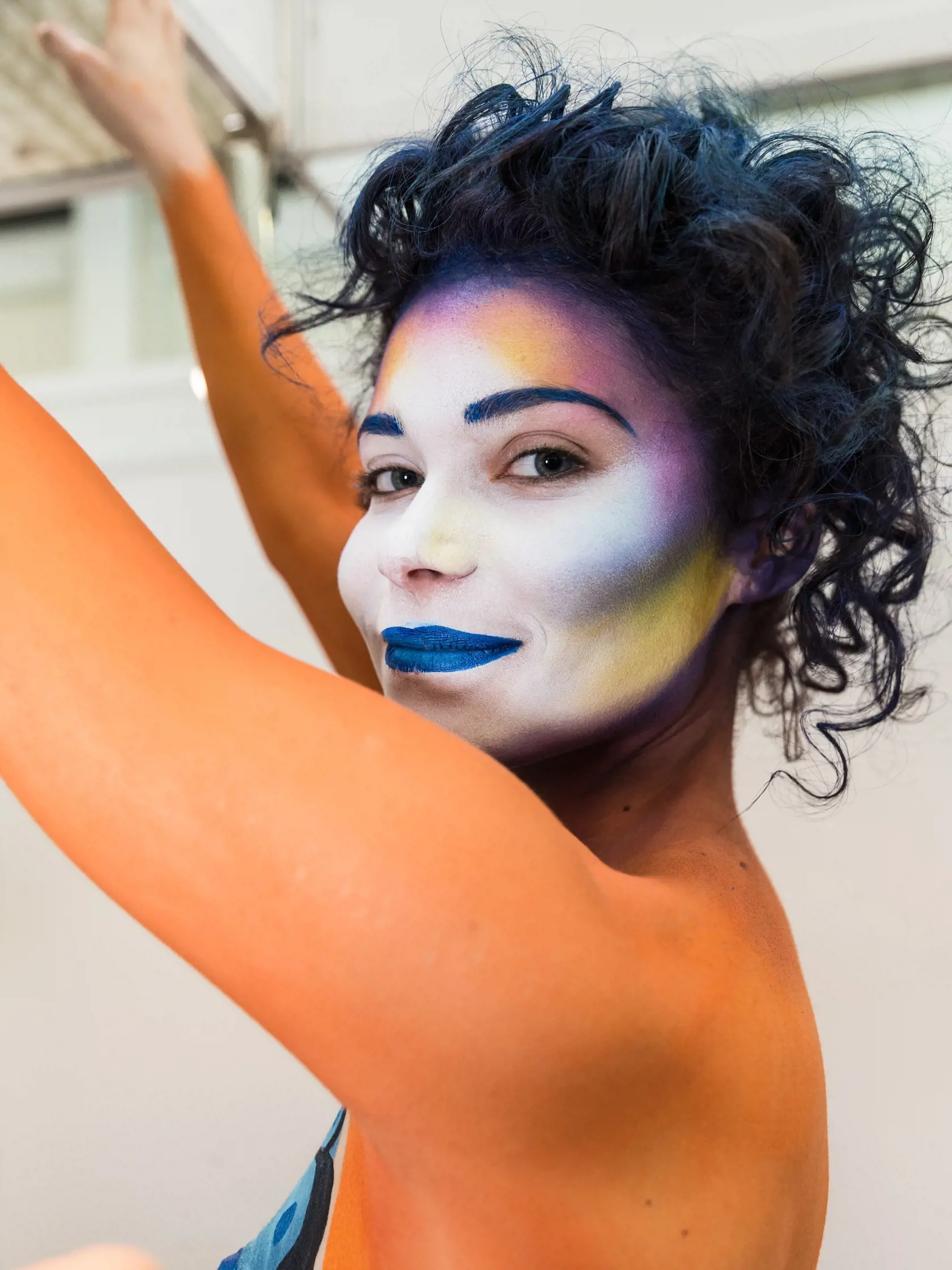 Modelka, ktorá sa na Interbeauty v Inchebe stala umeleckým dielom.