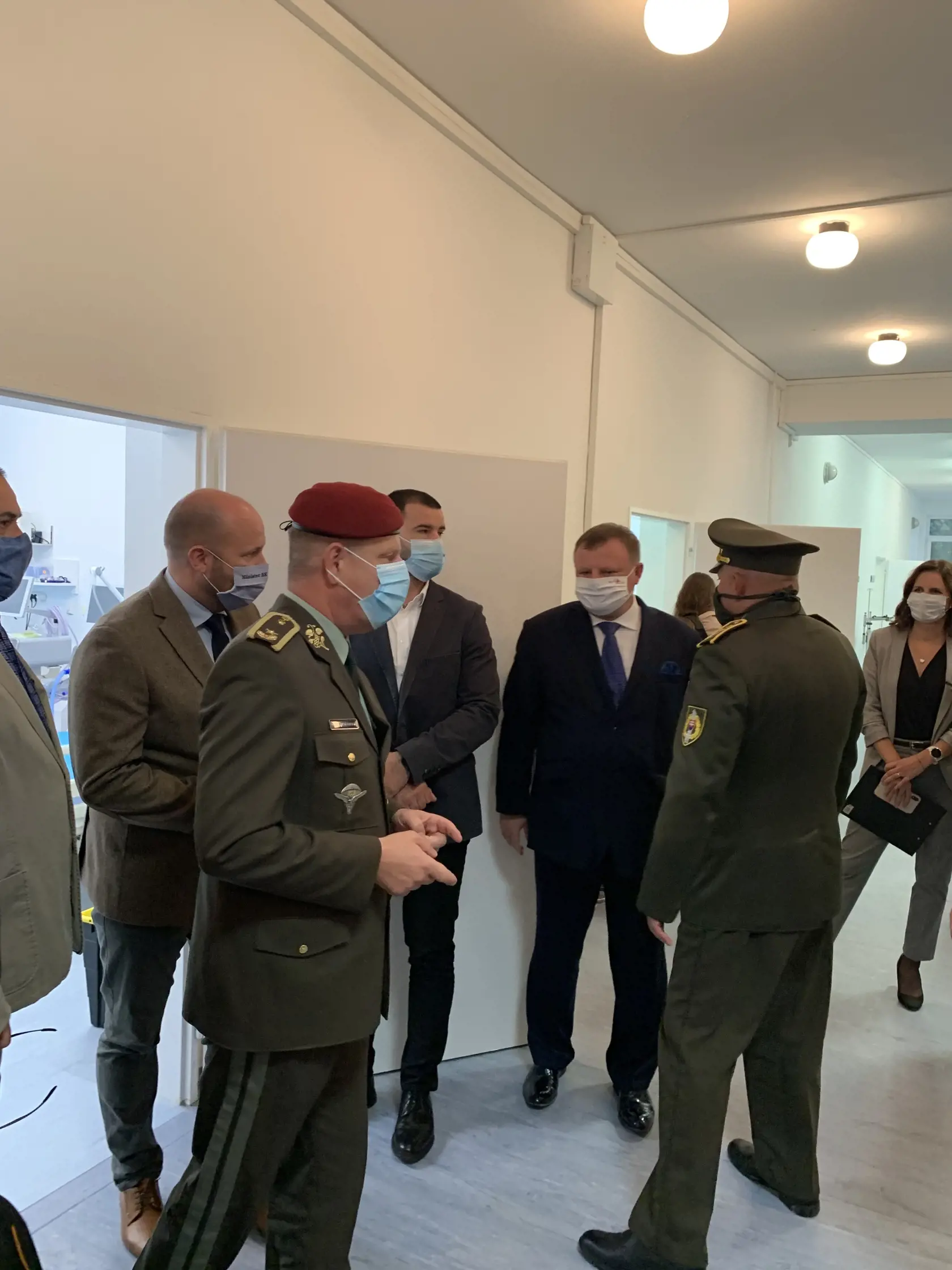 Slávnostné otvorenie covid oddelenia v Ústrednej vojenskej nemocnici Ružomberok.