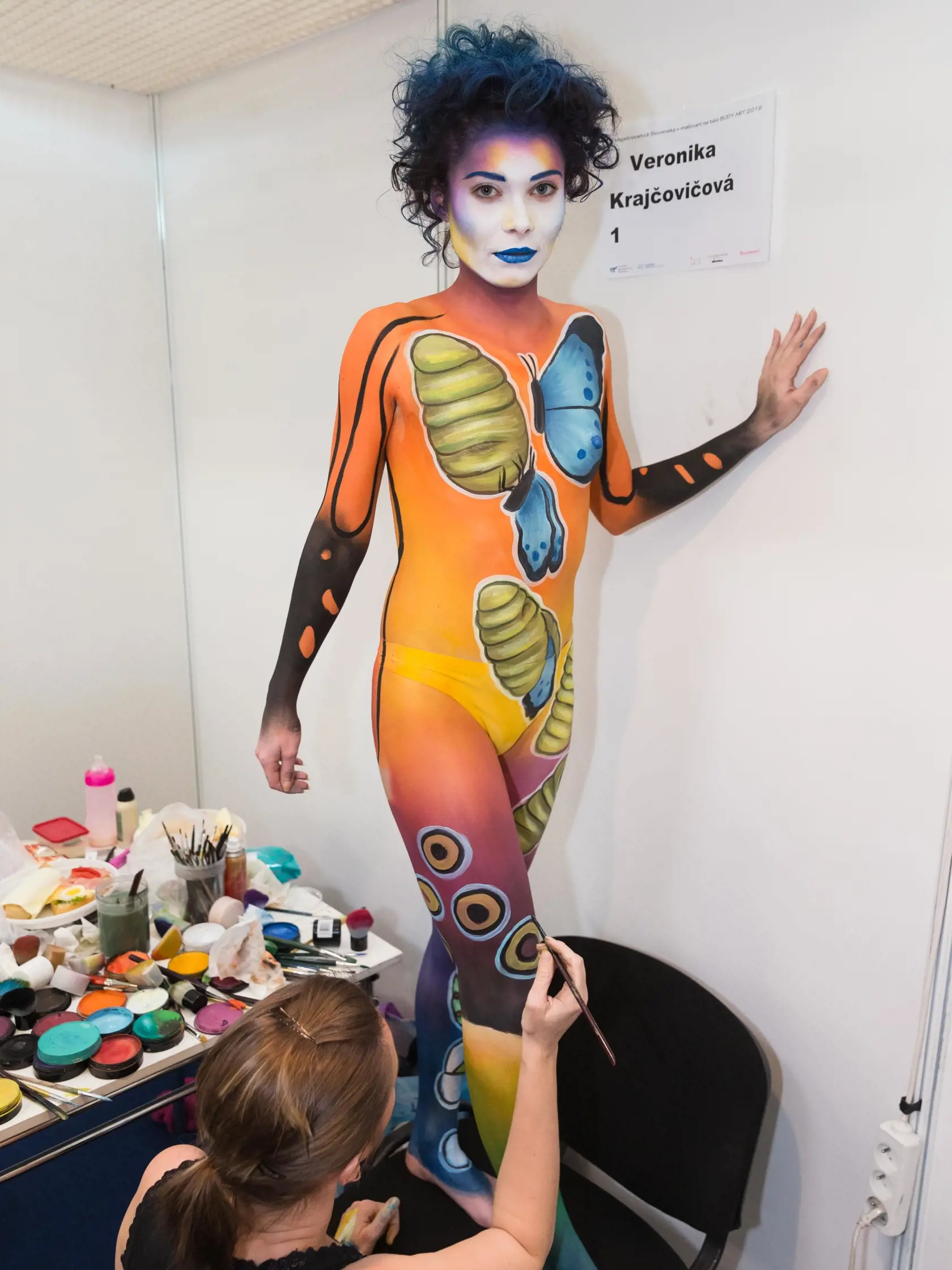 Konečný vzhľad modelky, z ktorej sa Interbeauty v Inchebe stalo umelecké dielo.