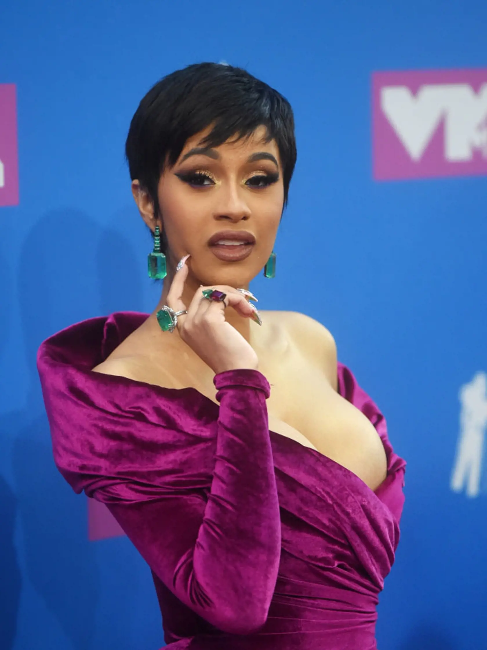 NEW YORK, NY - AUGUST 20:  Cardi B attends the 2018 MTV Video Music Awards at Radio City Music Hall on August 20, 2018 in New York City.  (Photo by Jamie McCarthy/Getty Images)