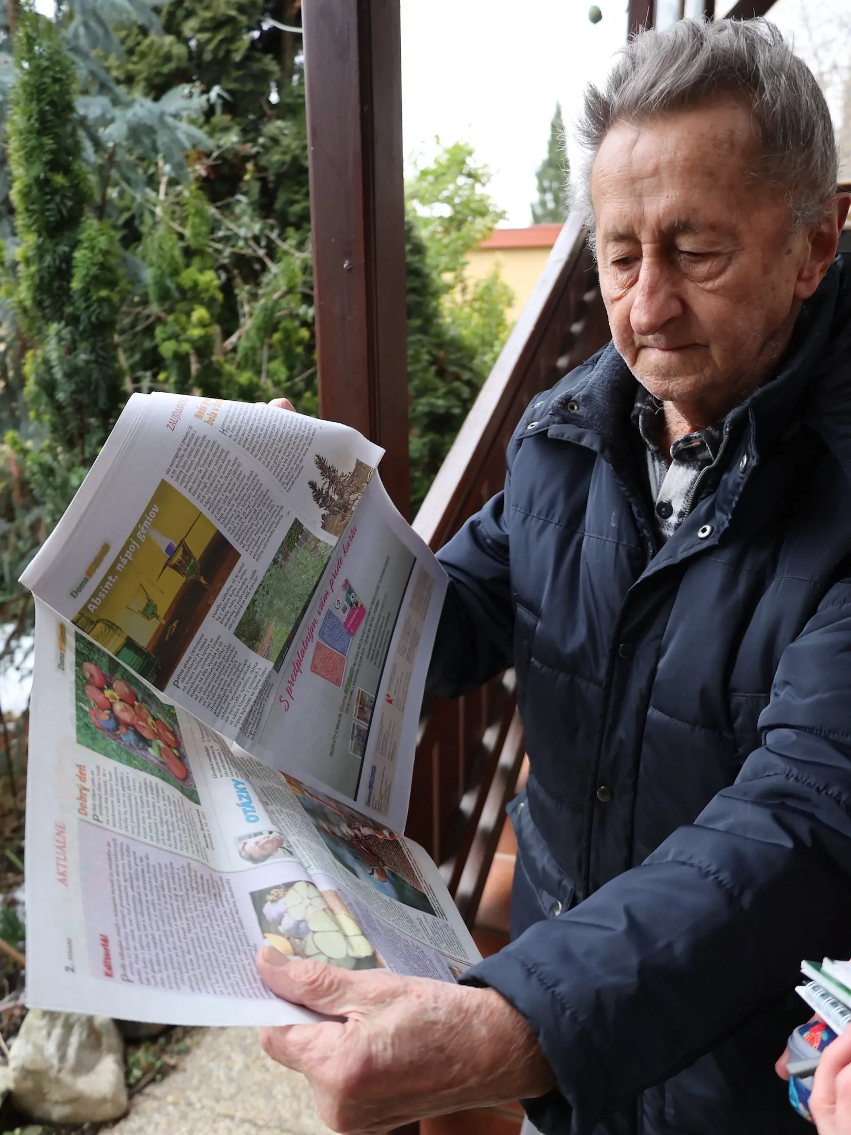 Profesor Ivan Hričovský nás privítal u seba doma.