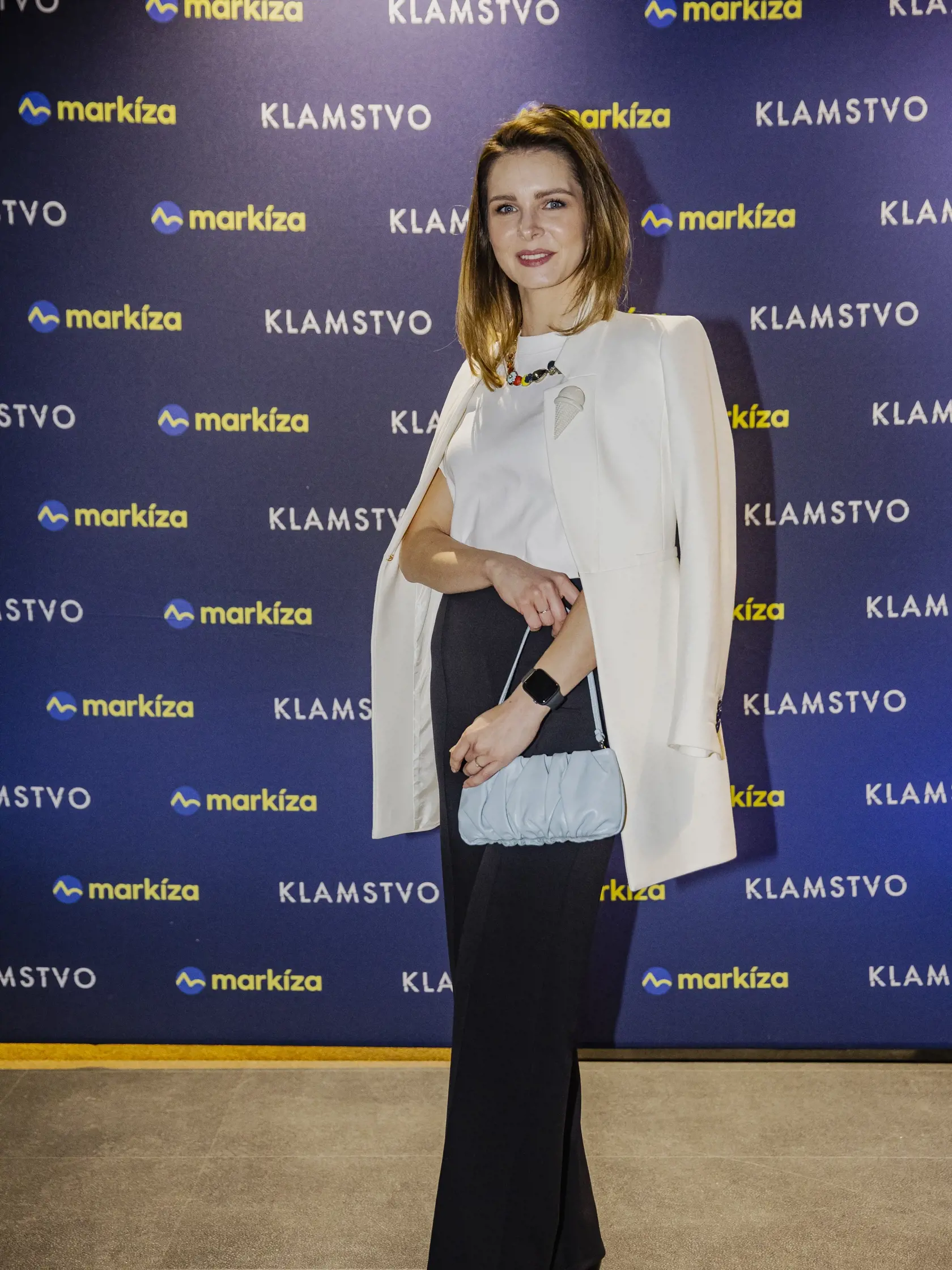Na snímke Monika Horváthová počas premiéry nového seriálu TV Markíza, Klamstvo.