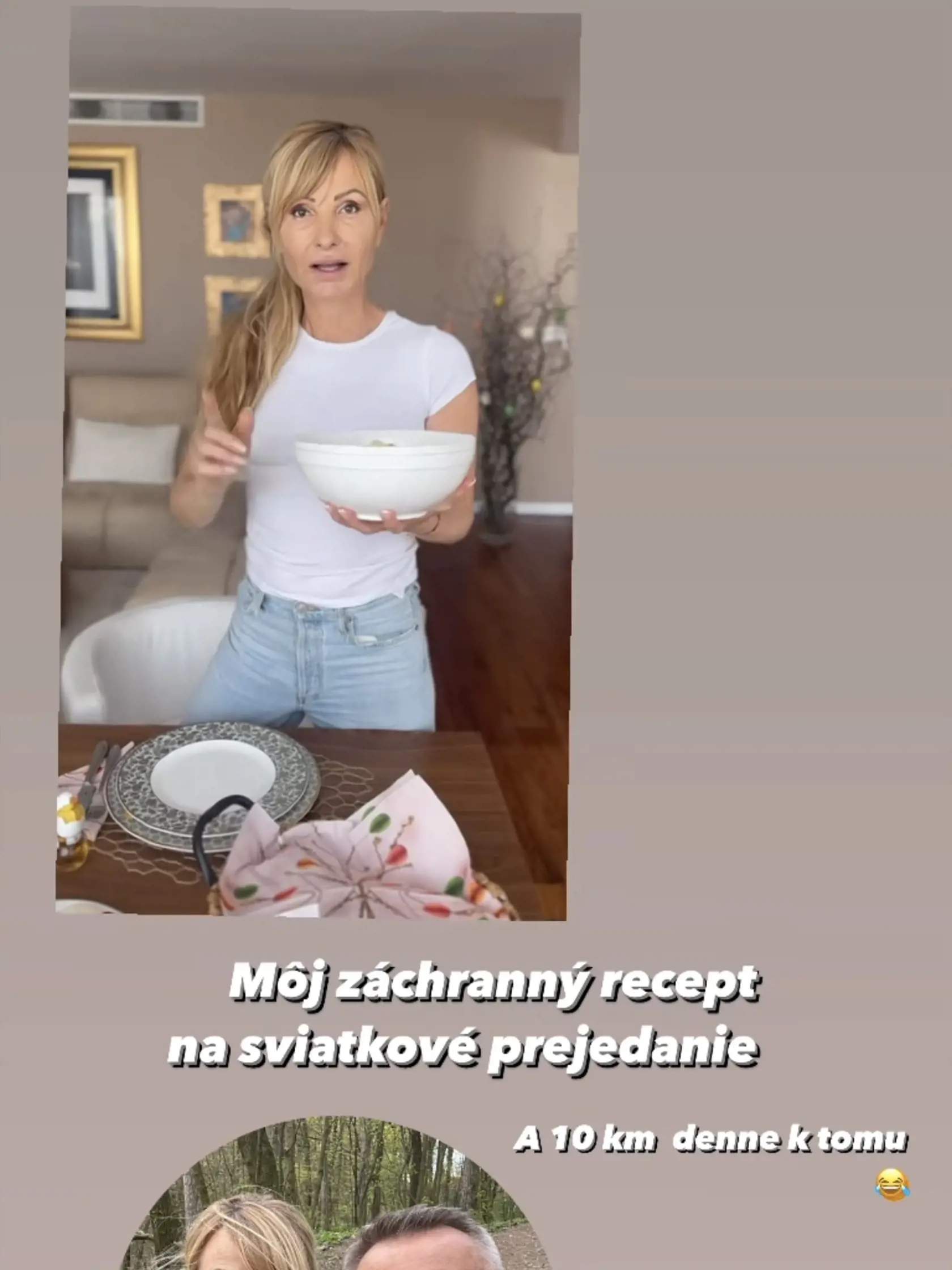 Sandra Rozborilová sa podelila s fanúšikmi o ich tradície počas Veľkej noci. Namiesto zemiakov pridáva do zemiakového šalátu zeler.