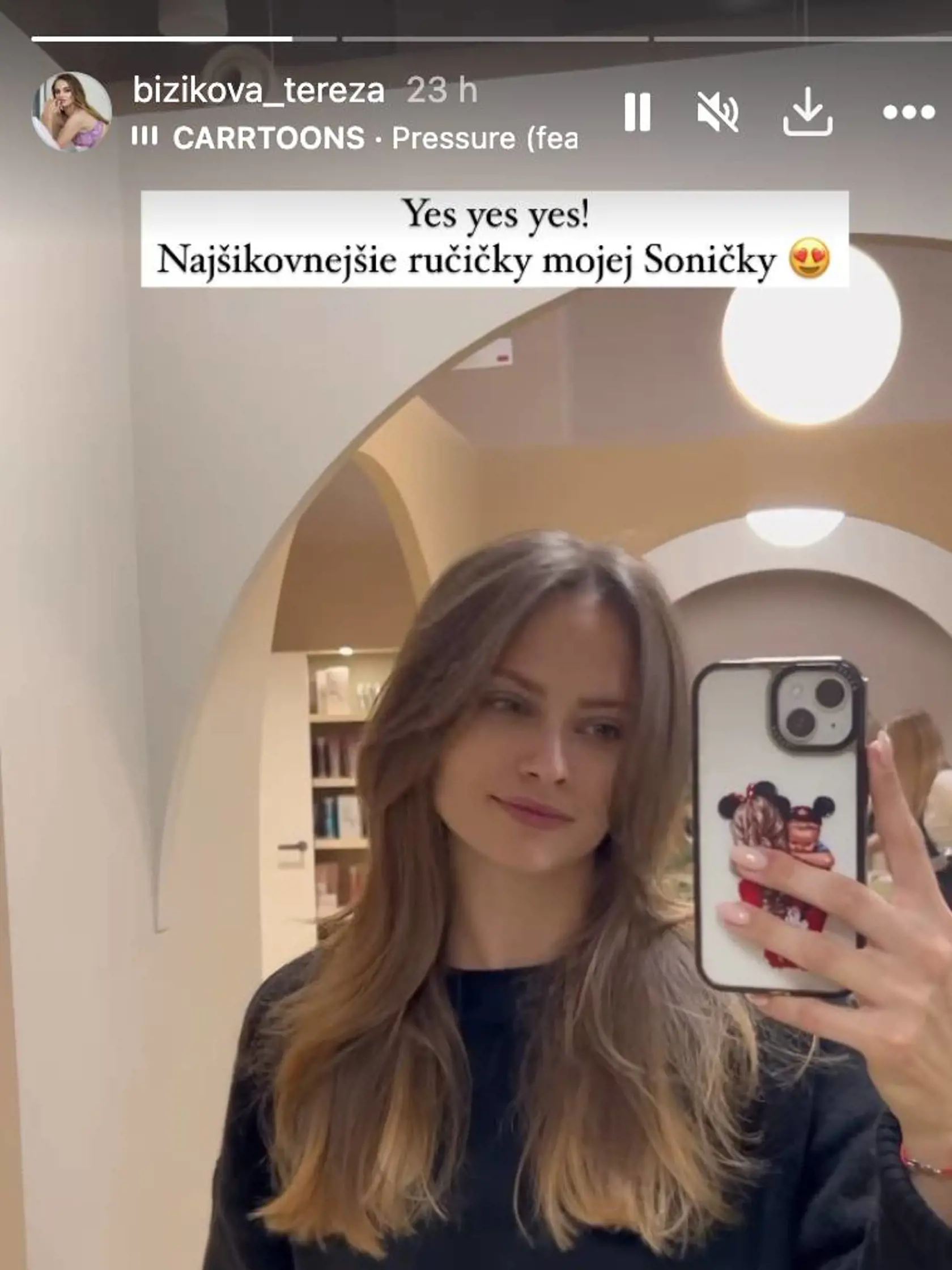 Terka s novými vlasmi