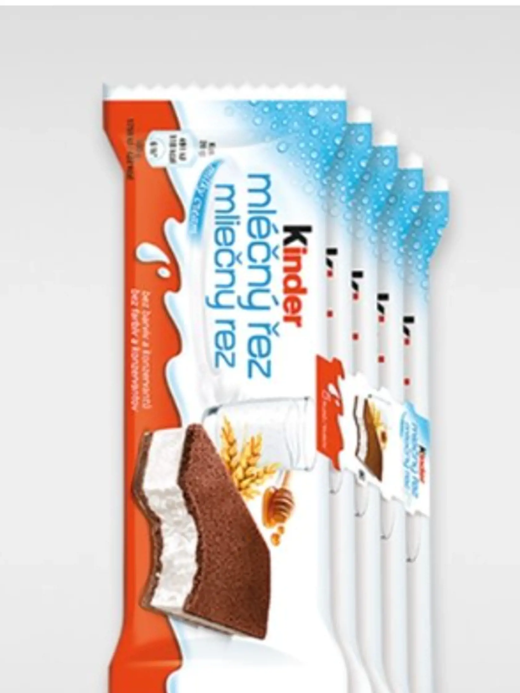 Kinder mléčný řez 5x28g s minimálnou trvanlivosťou do 02.04.2024.