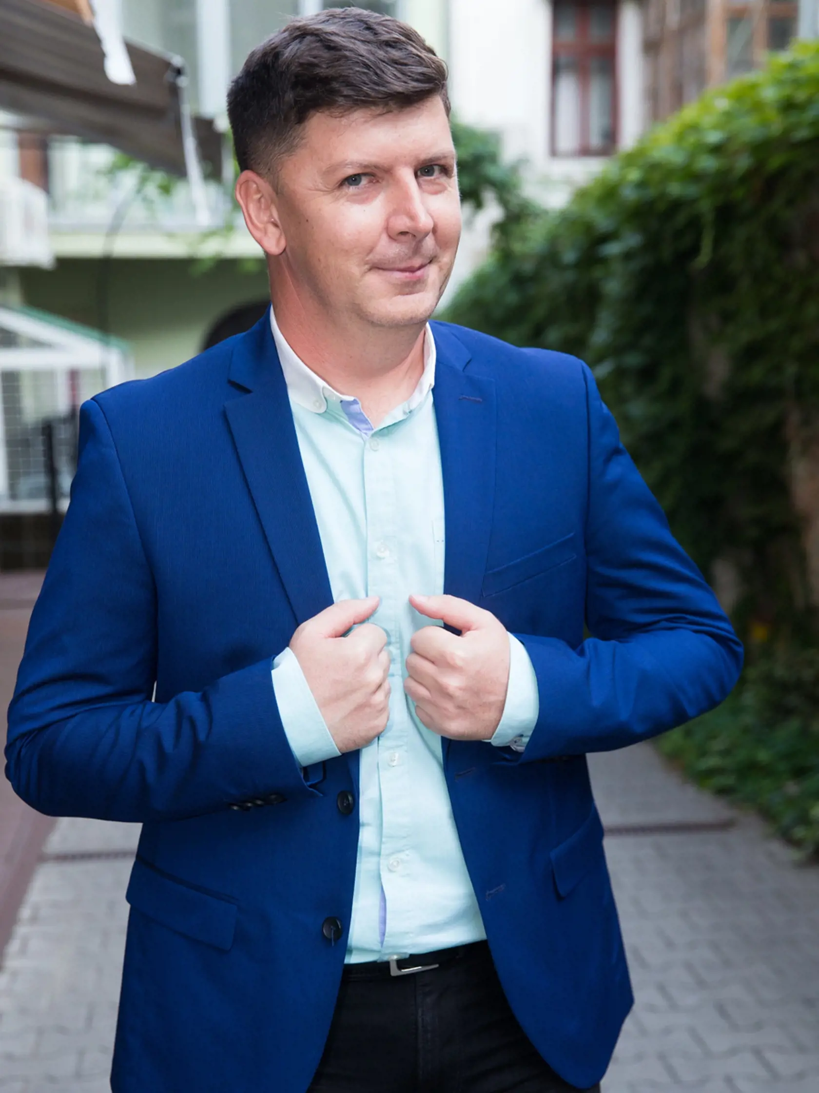 Párty televízie Markíza k predstaveniu novej série zábavného programu "Tvoja tvár znie povedome" v bratislavskom Starom meste. Na snímke Andrej Bičan.