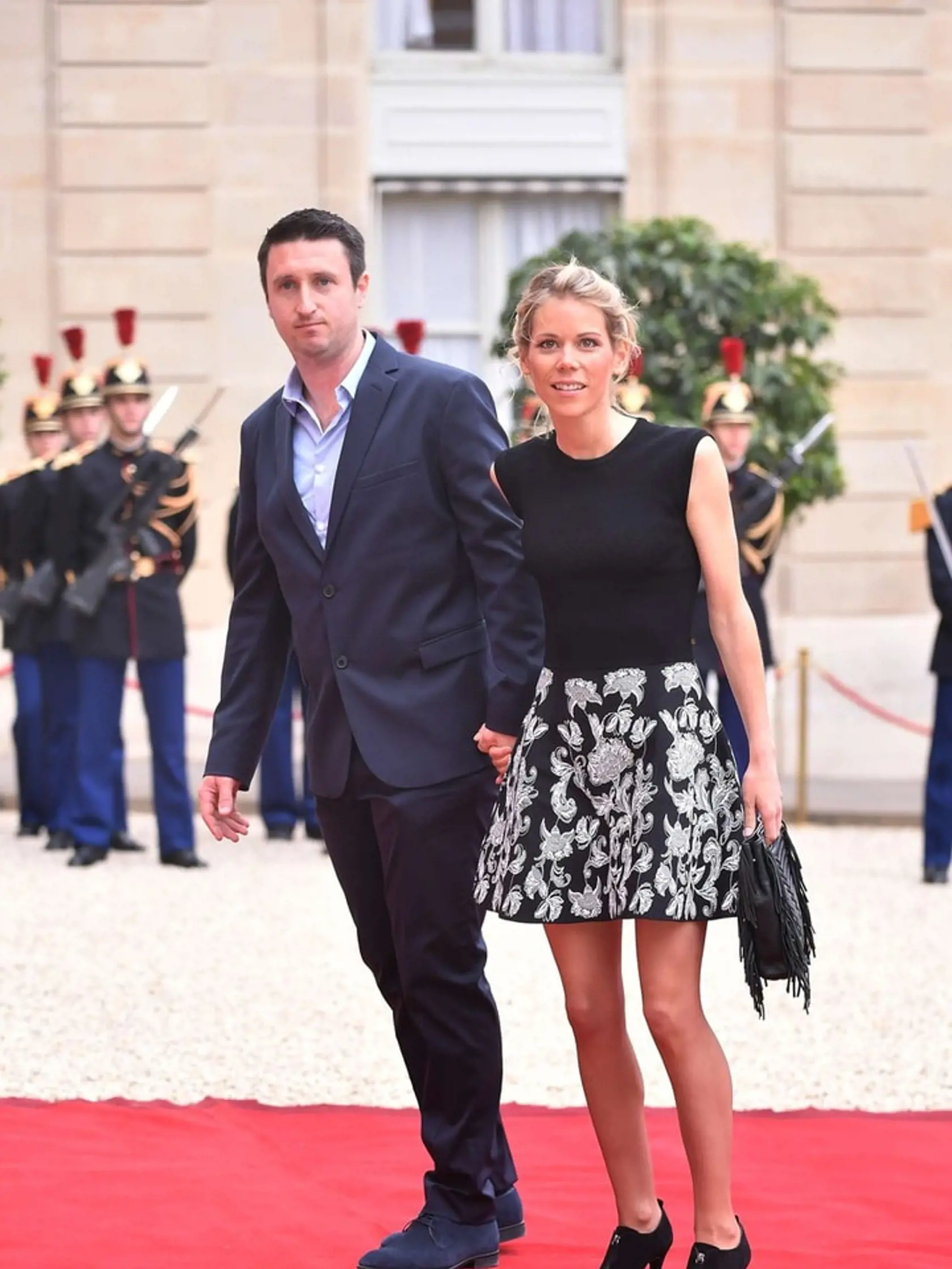 Dcéra Tiphaine na inaugurácii.