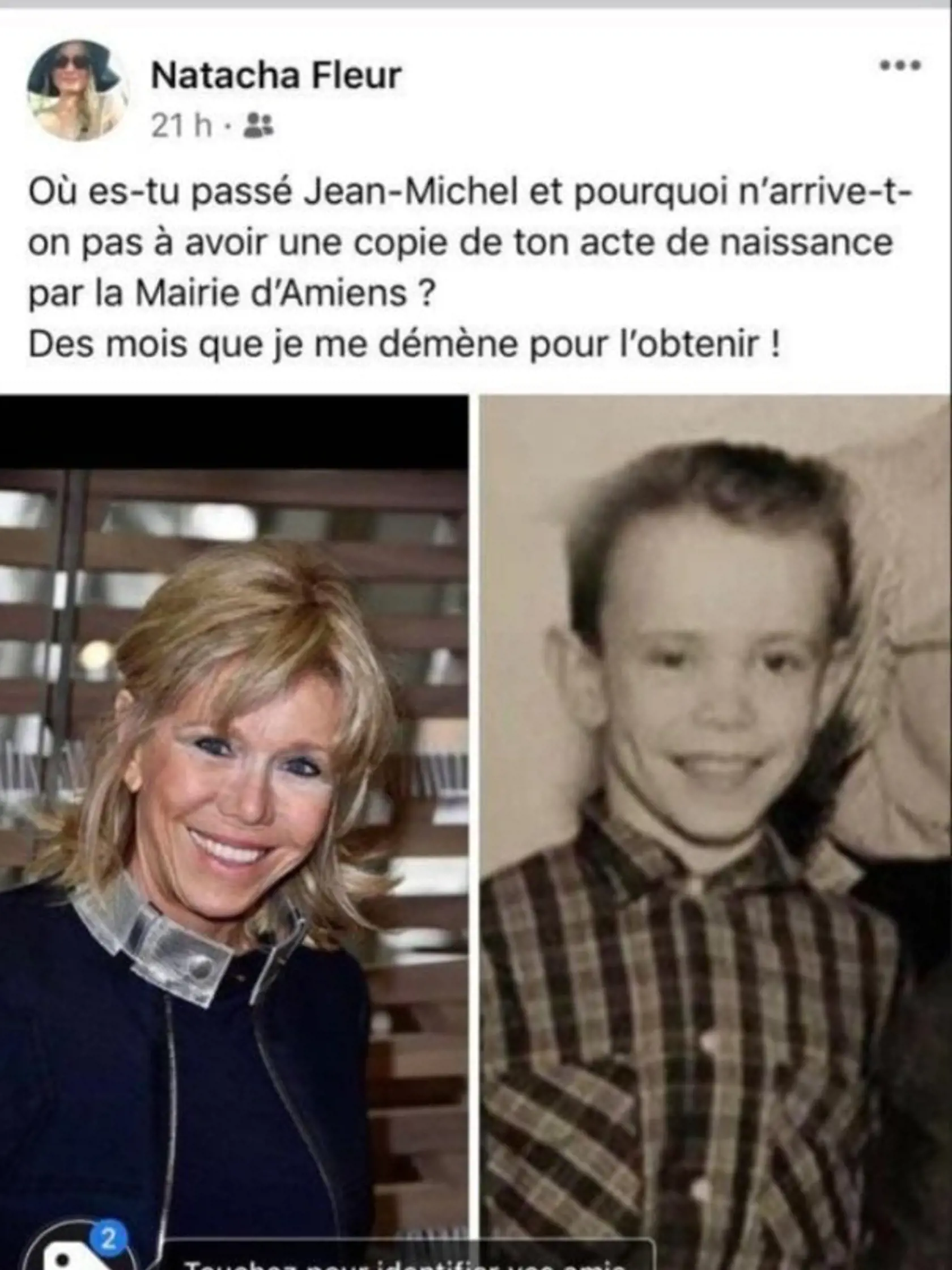 Neprajníci Macrona veria, že Brigitte sa v skutočnosti narodila ako muž.