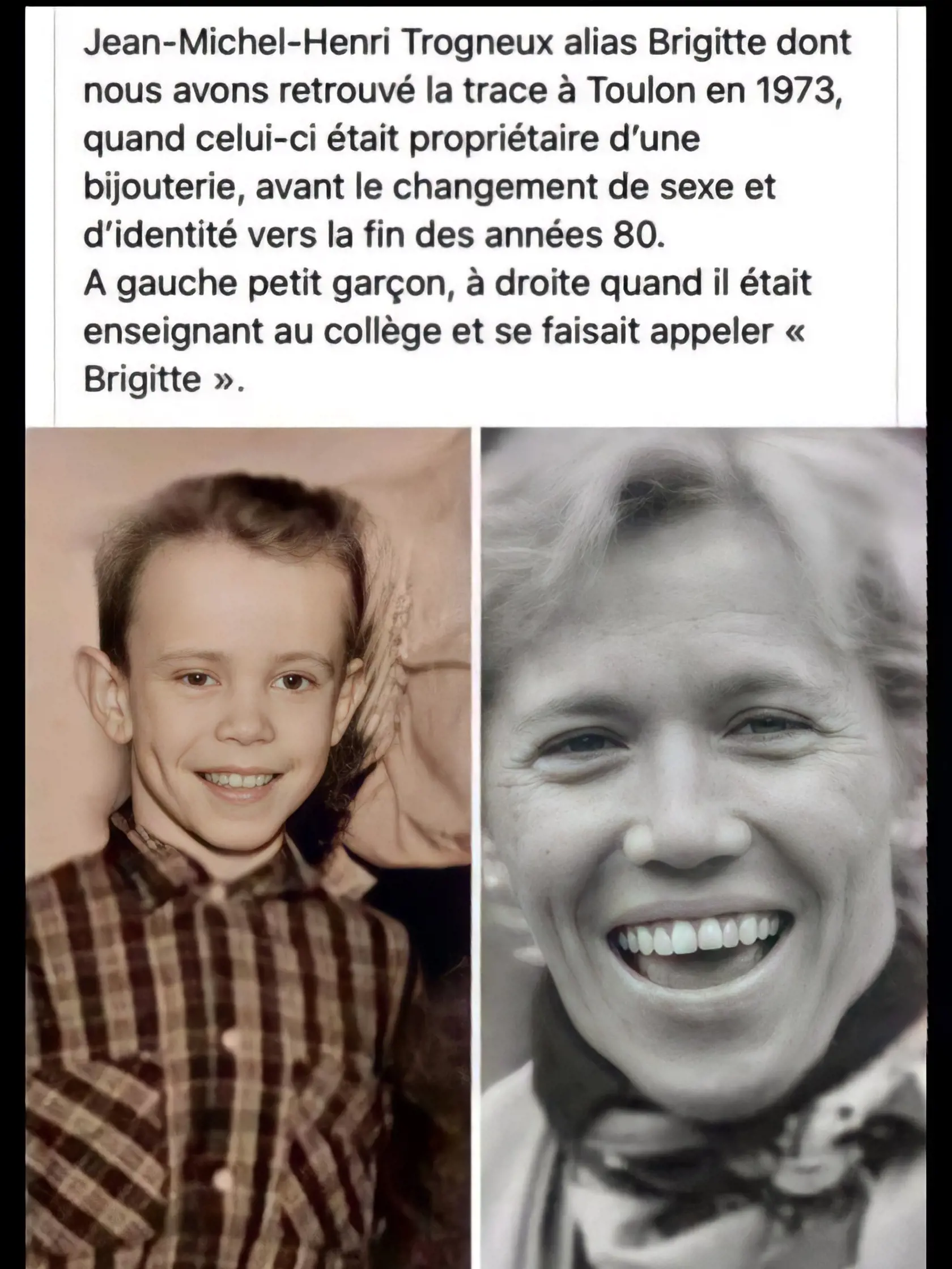 Neprajníci Macrona veria, že Brigitte sa v skutočnosti narodila ako muž.