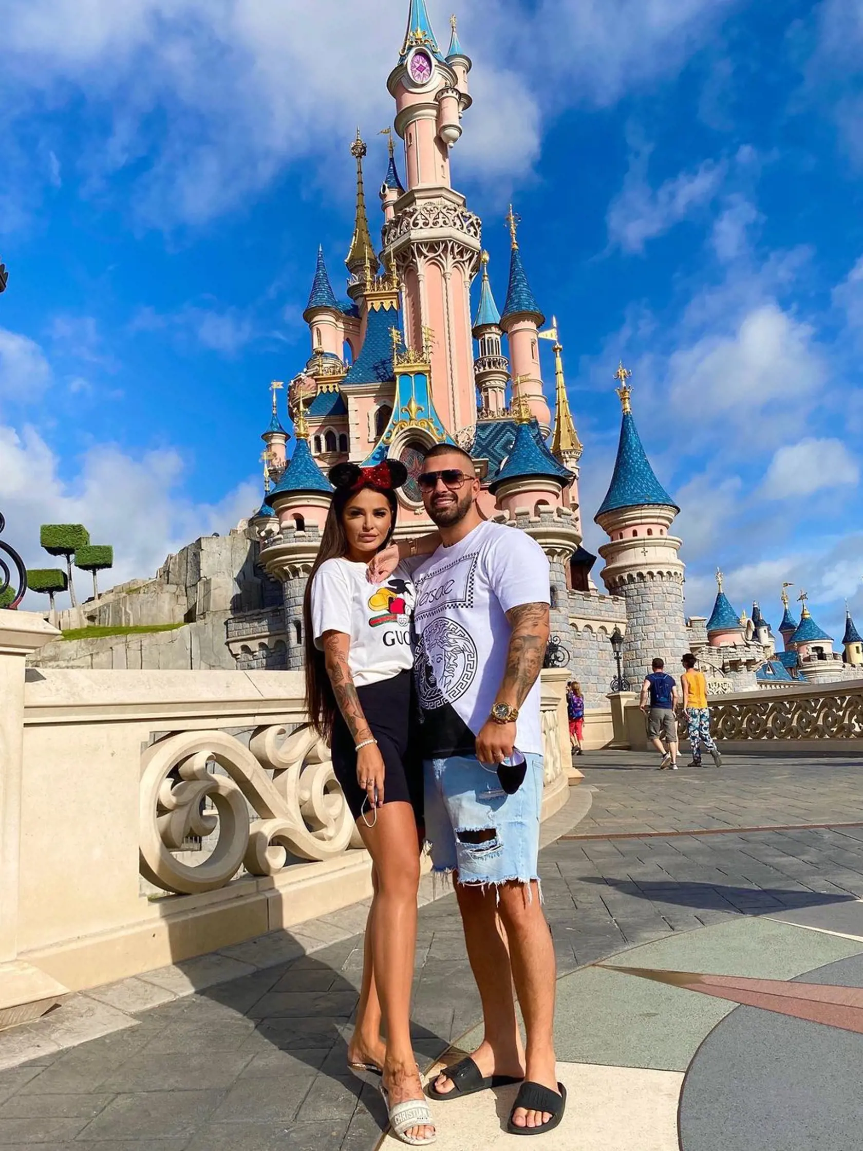 Zuzana a René v Disneylande.