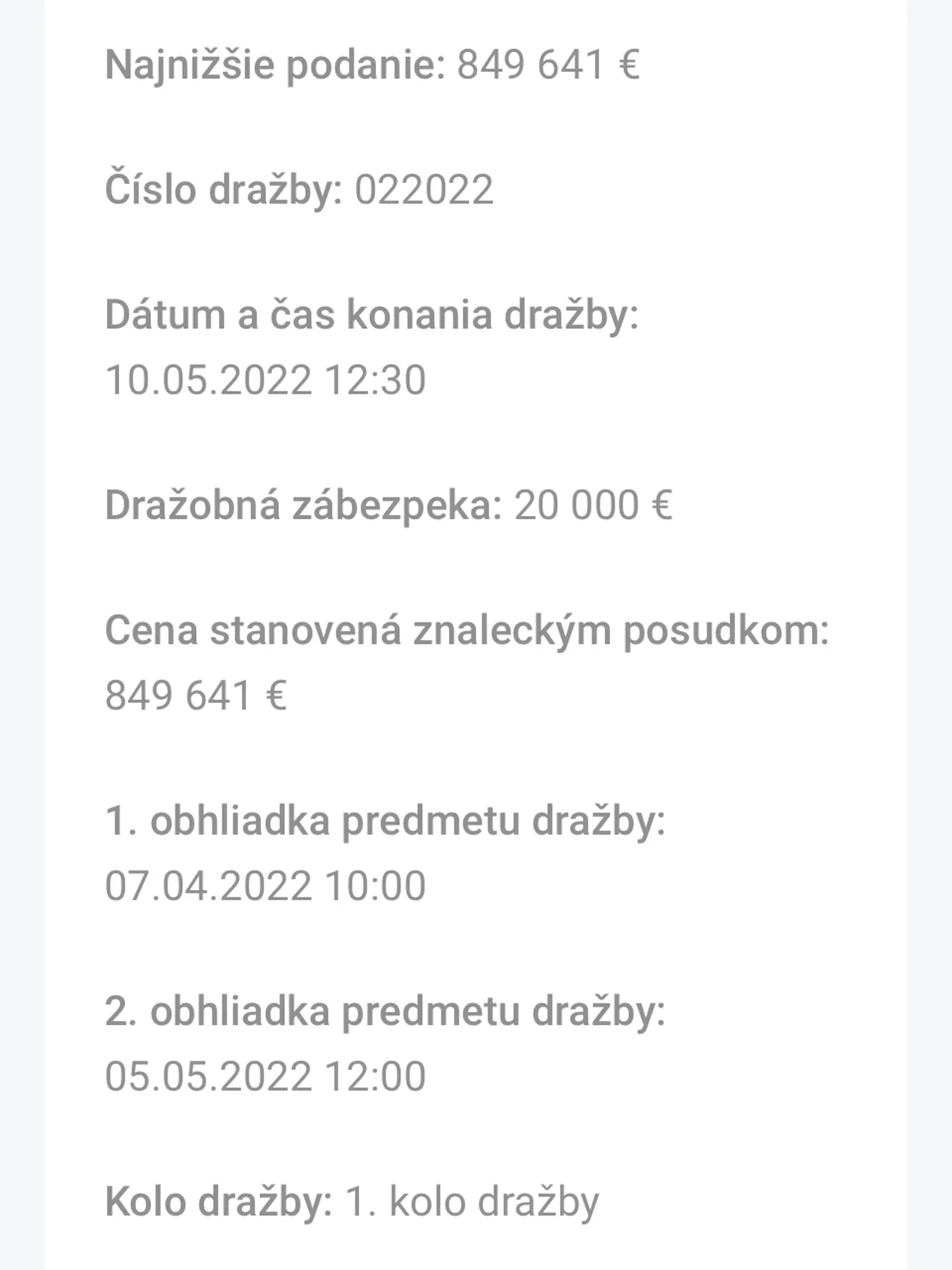 Pozemky za popradským hotelom Gerlach znalec vyčíslil na 850-tisíc eur. Informácie o konaní dražby viseli na webovom sídle bratislavskej dražobnej spoločnosti ešte aj pol hodinu po tom, ako recepčná hotela, kde sa mala dražba konať, oznámila, že je dražba zrušená.