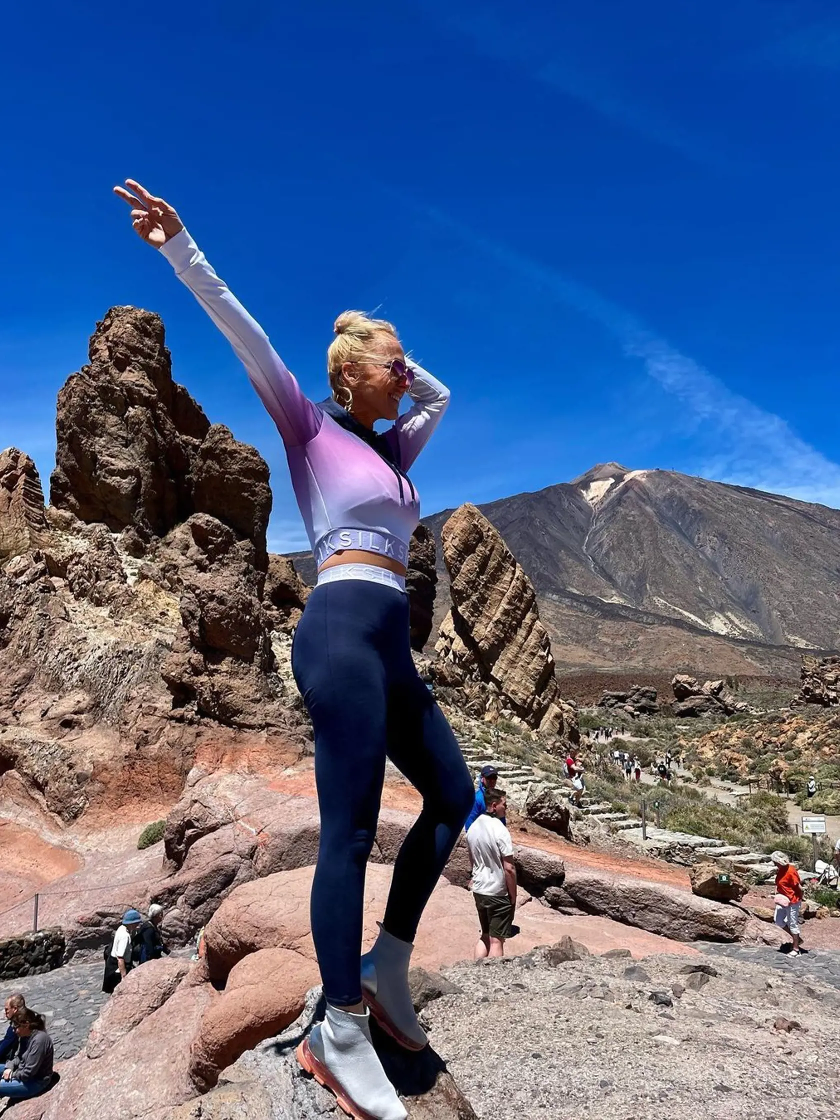 Zuzana Belohorcová počas výletu na Pico del Teide.